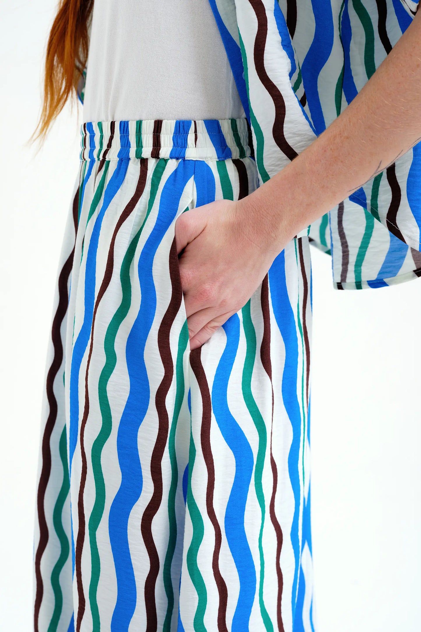 Long skirt with Sea &amp; Mountain print