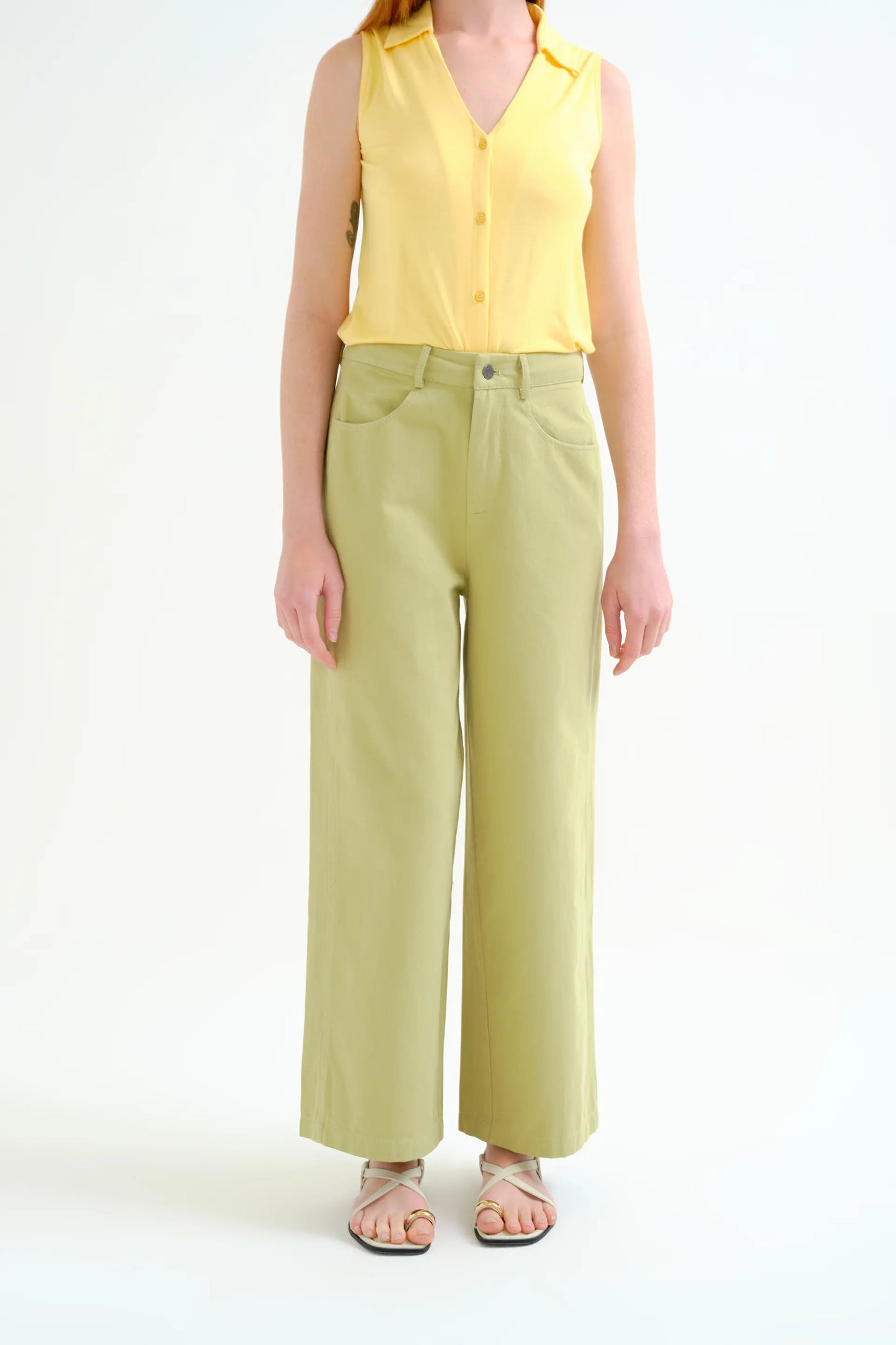 Pantalón verde 100% algodón