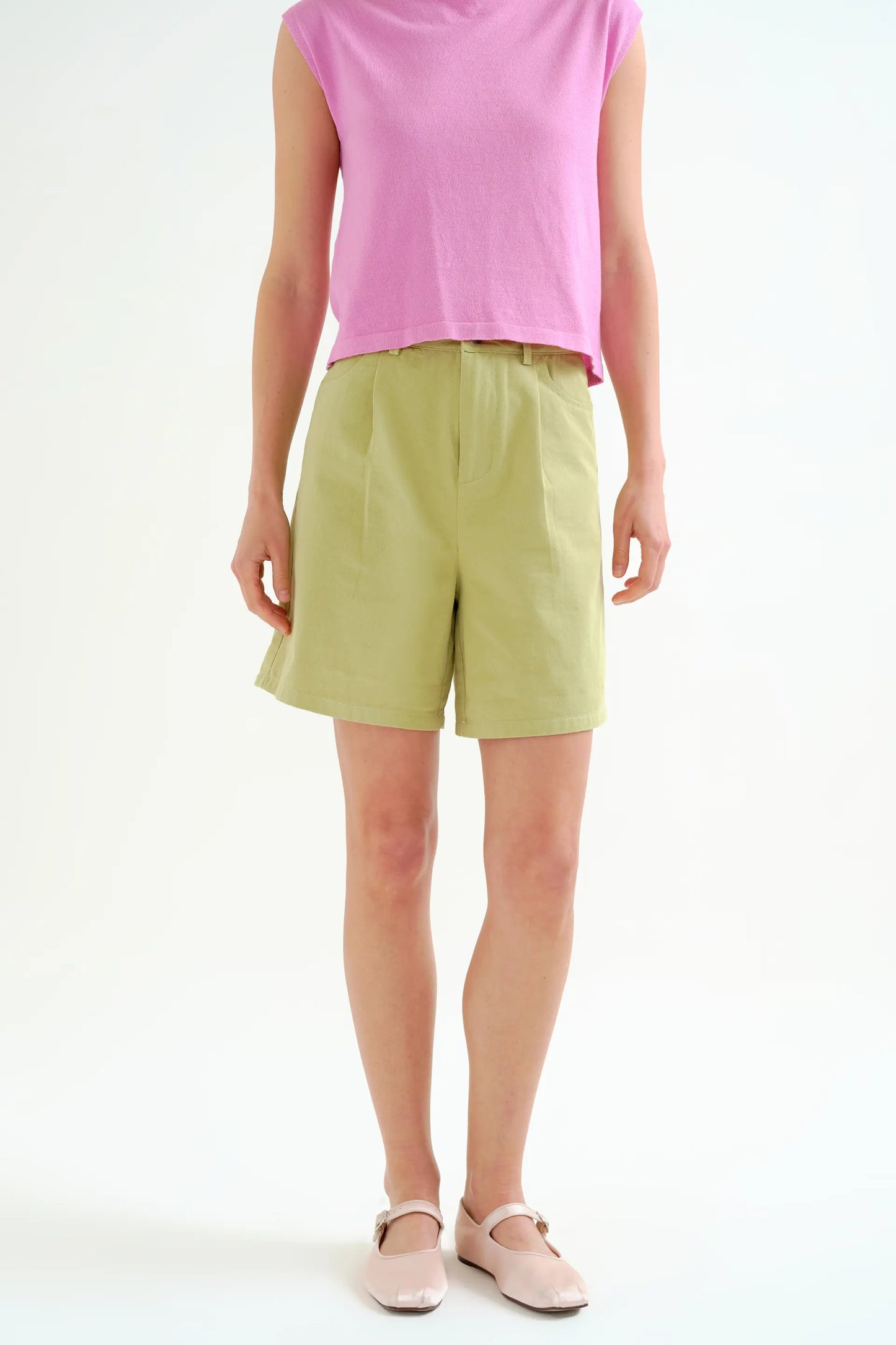 Shorts verde 100% algodón