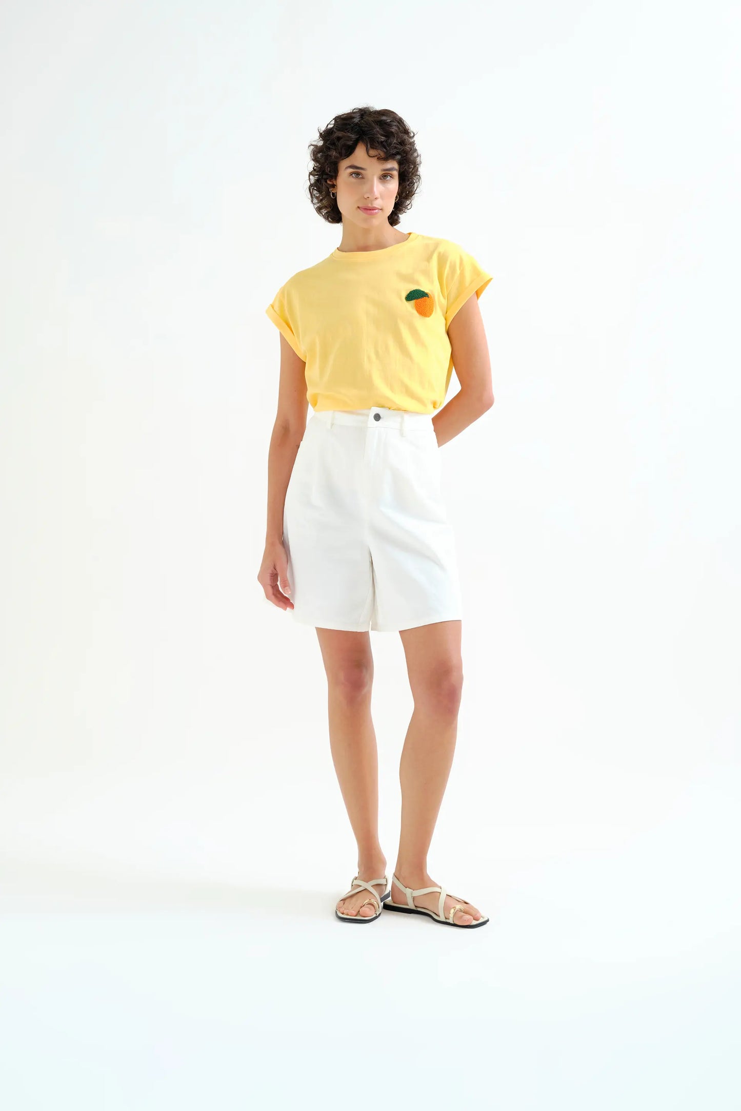 Pantaloncini bianchi 100% cotone