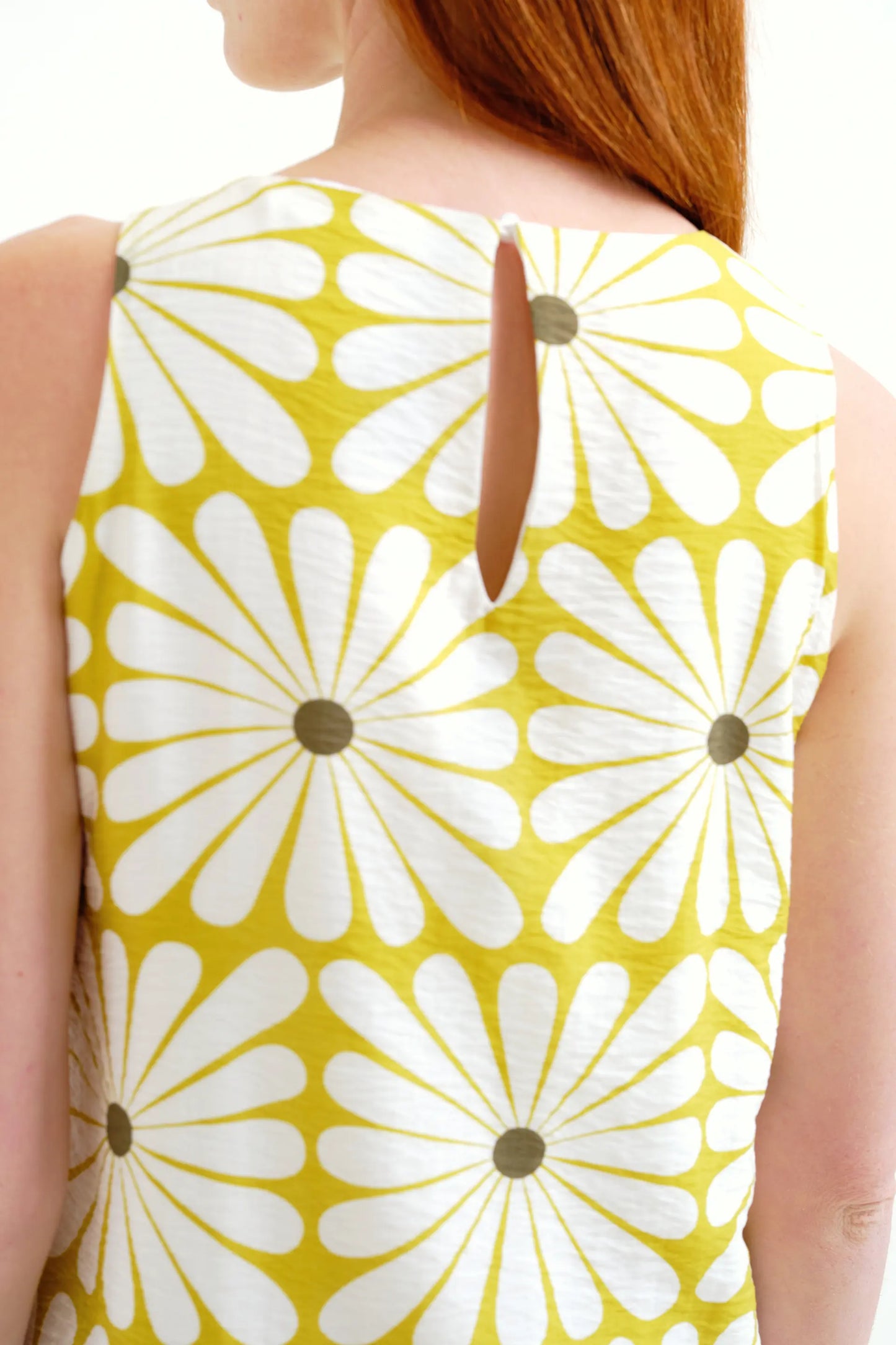 Abito lungo con stampa Olive Flower