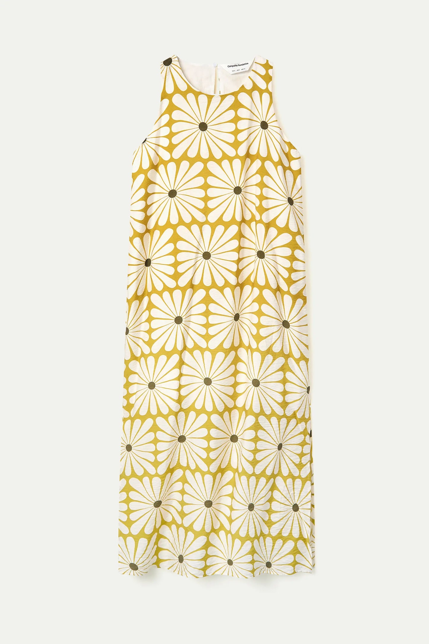 Abito lungo con stampa Olive Flower