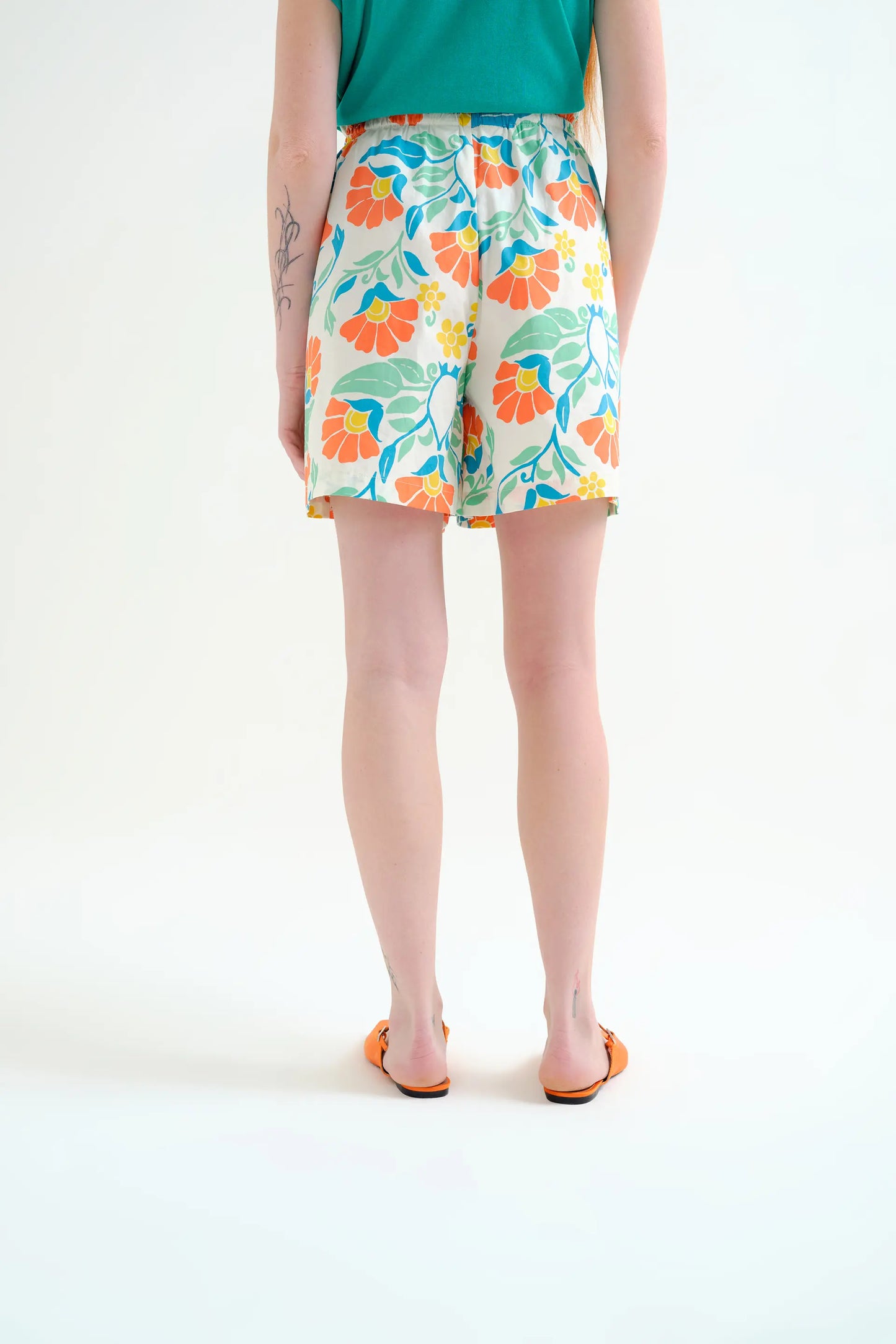 Shorts 100% algodón con estampado Big Royal