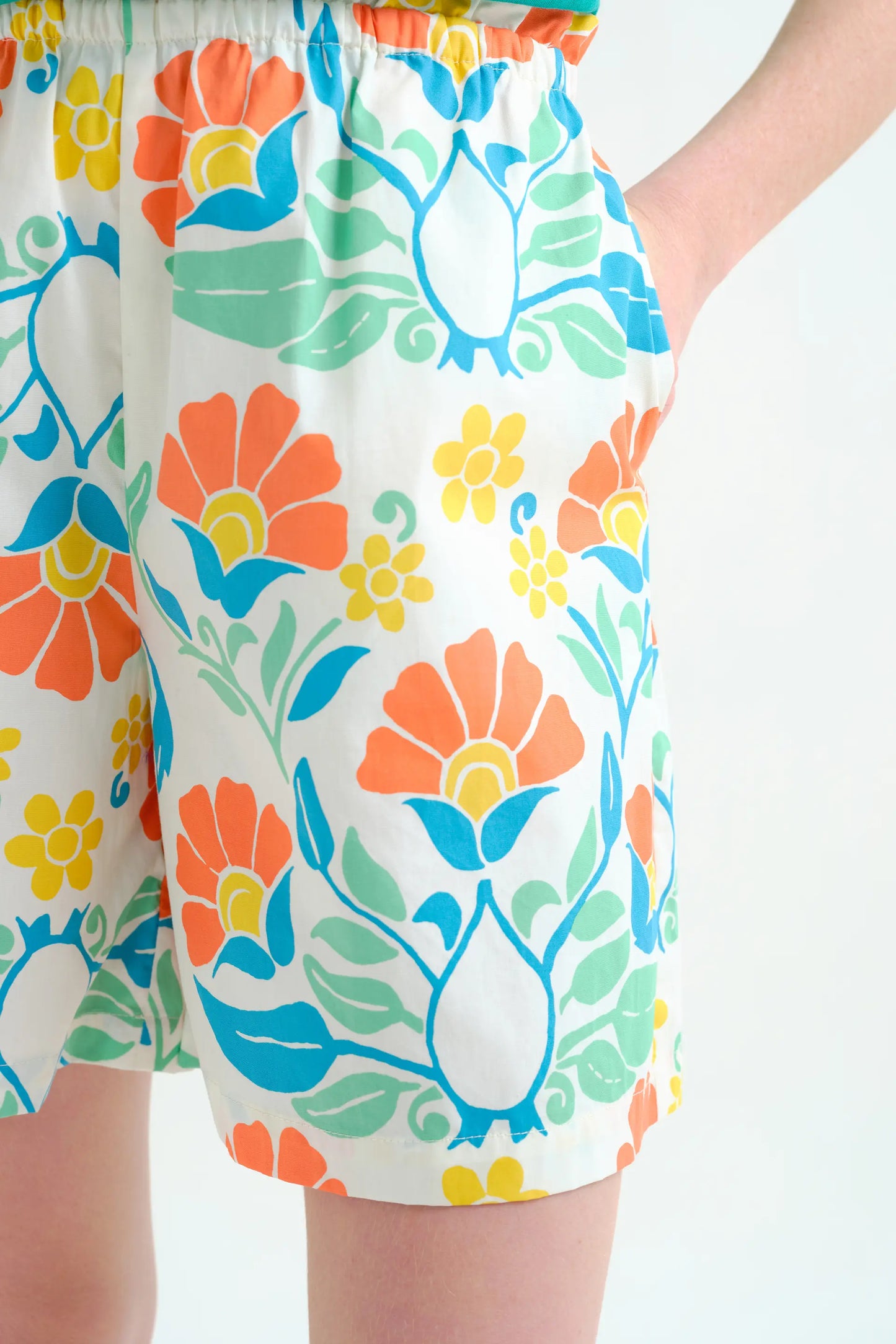 Shorts 100% algodón con estampado Big Royal