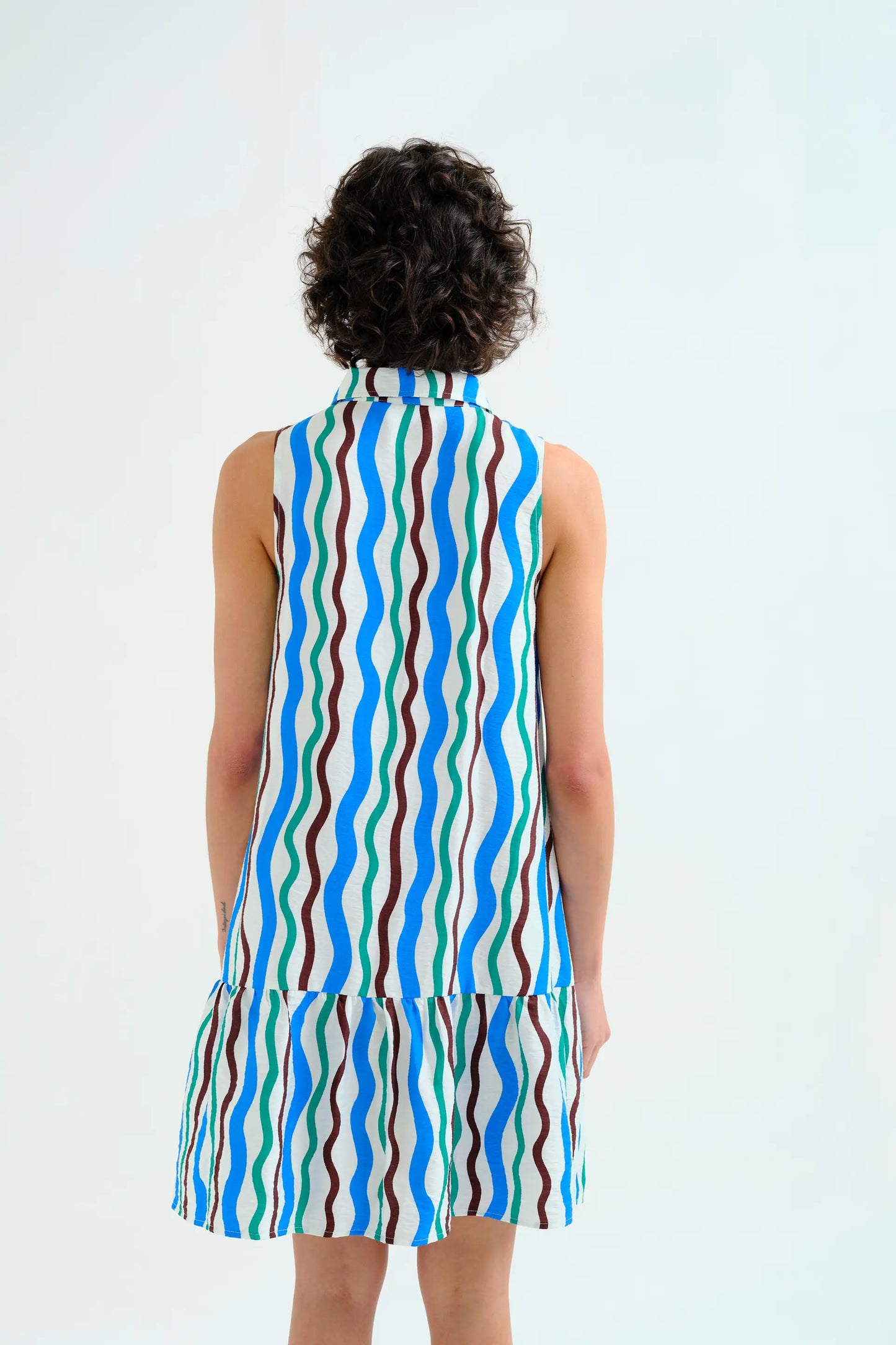 Abito corto con stampa Sea &amp; Mountain