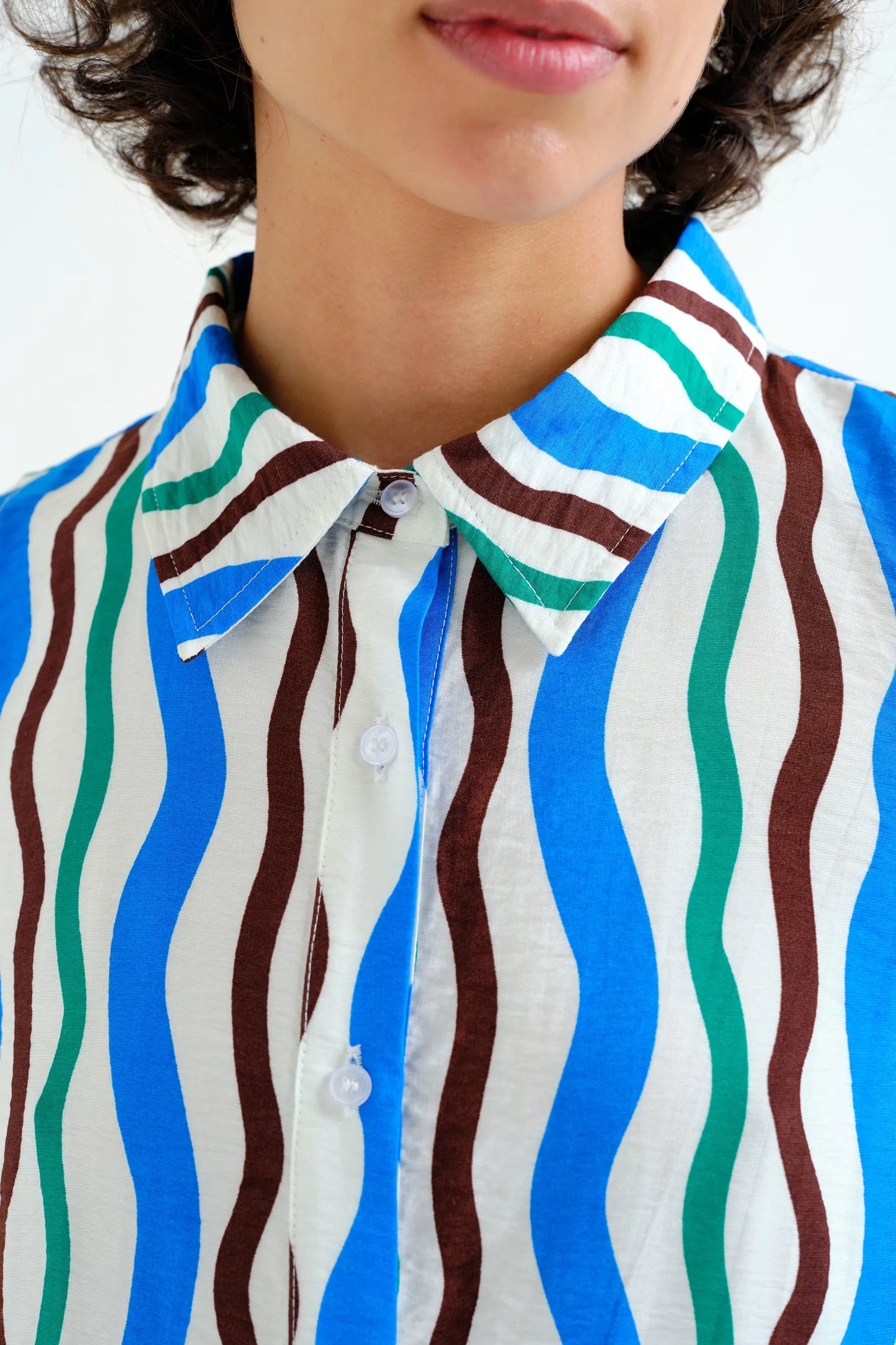 Abito corto con stampa Sea &amp; Mountain