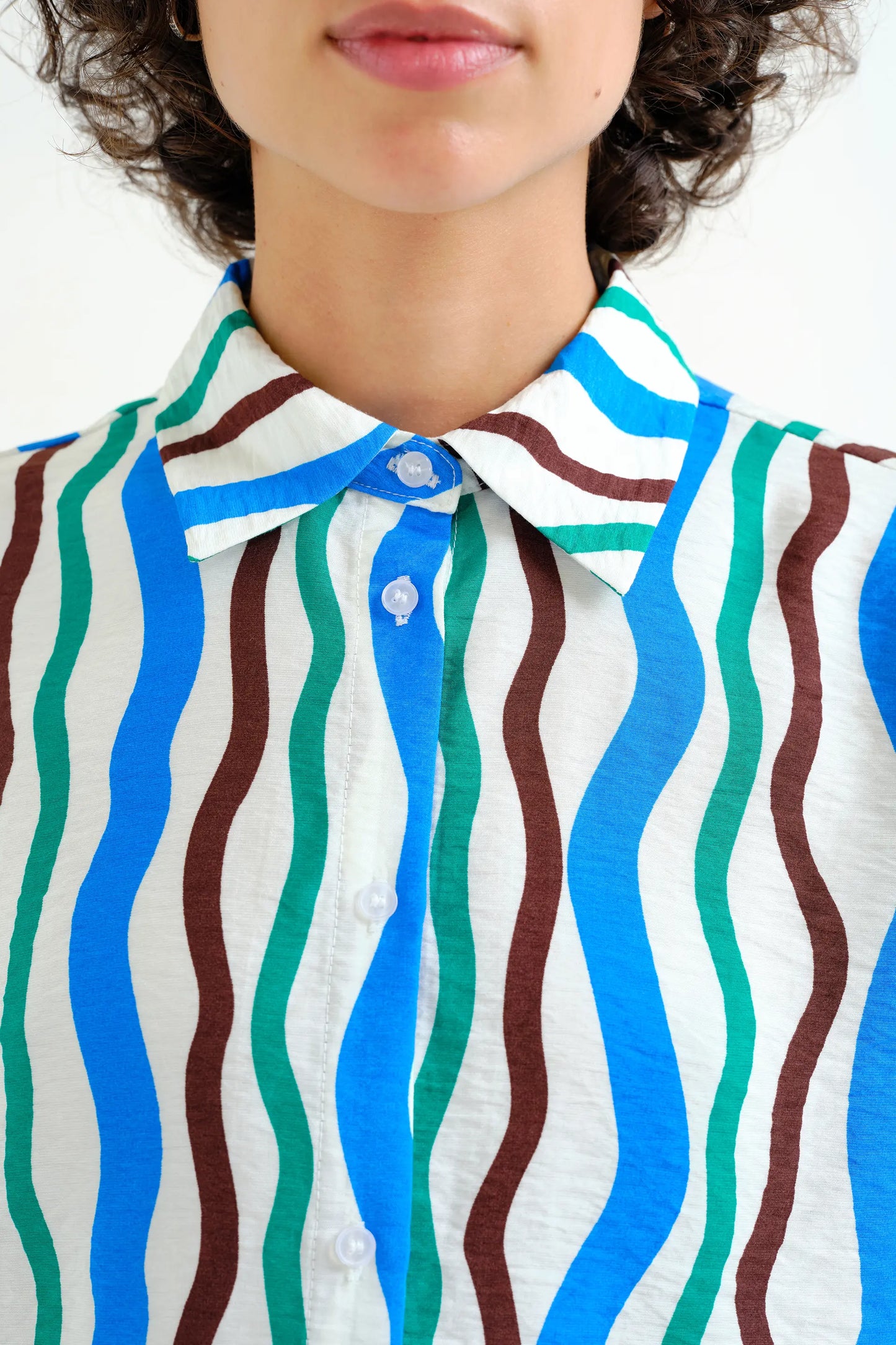 Camicia con stampa Mare e Montagna