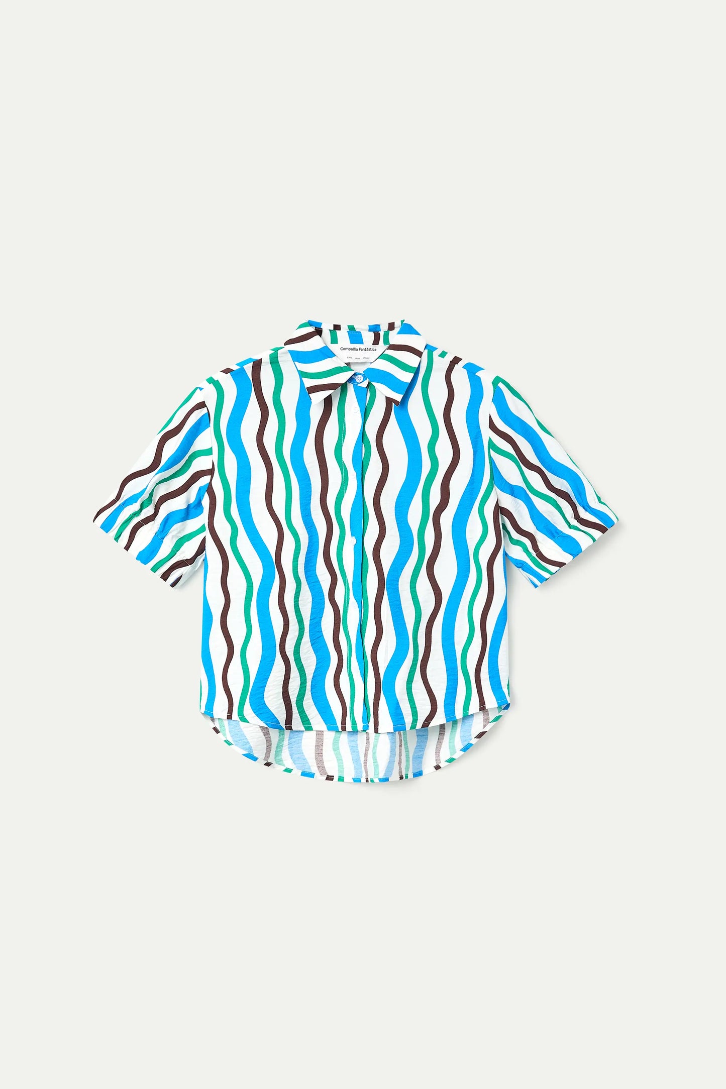 Camicia con stampa Mare e Montagna