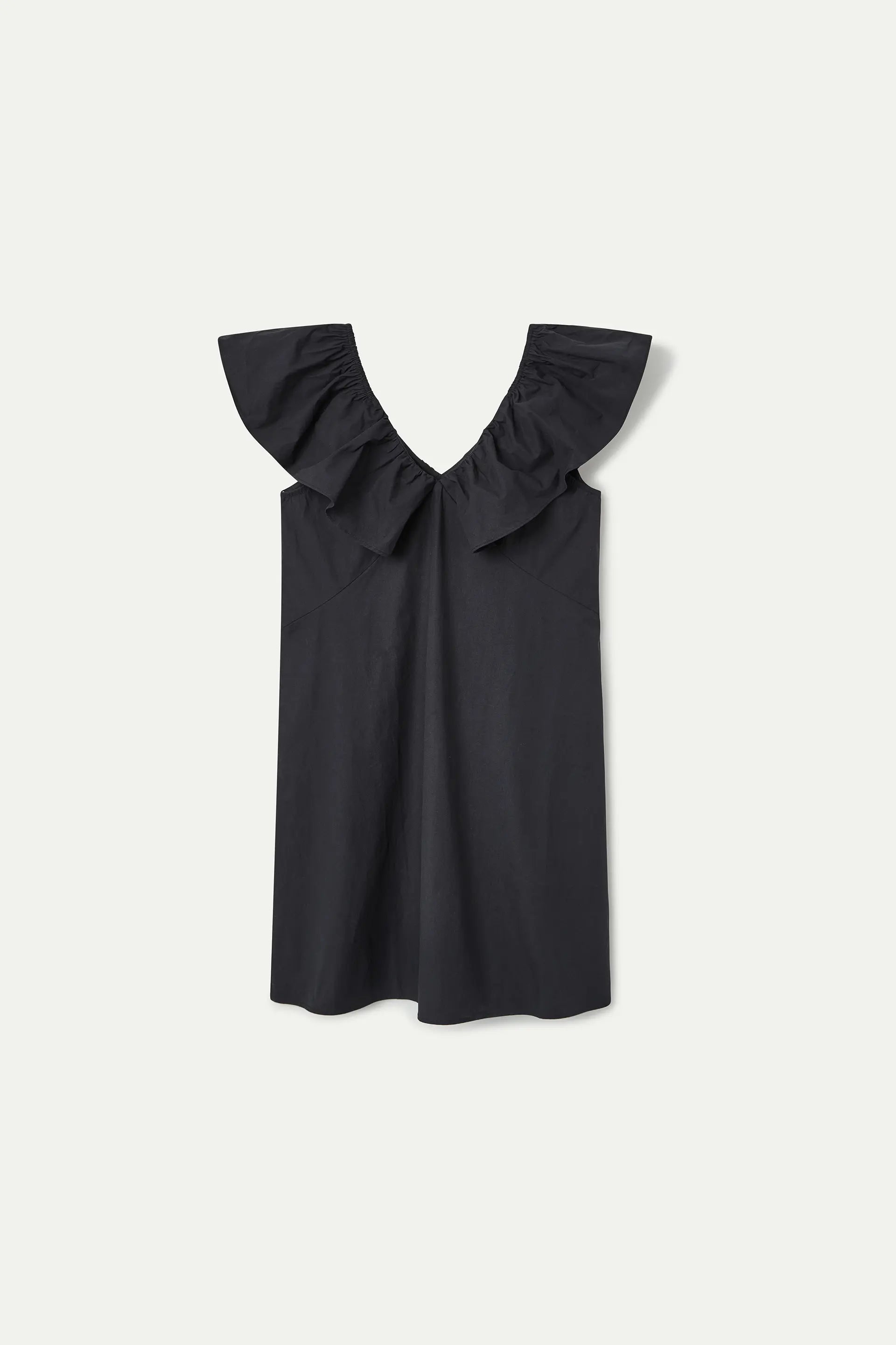 Short black dress, 100% cotton Short black dress, 100% cotton