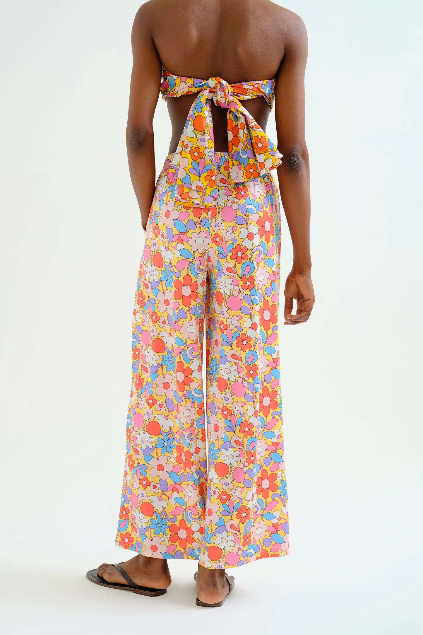 Bloom print trousers