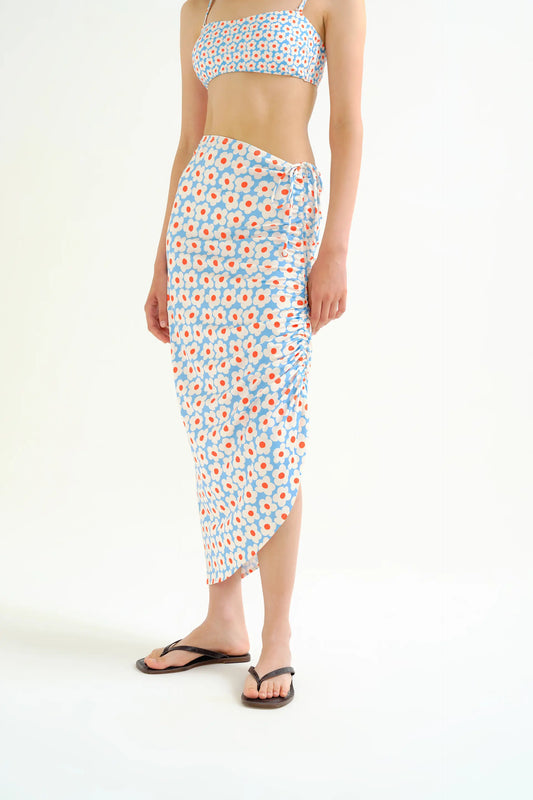 Falda midi con estampado Popcorn