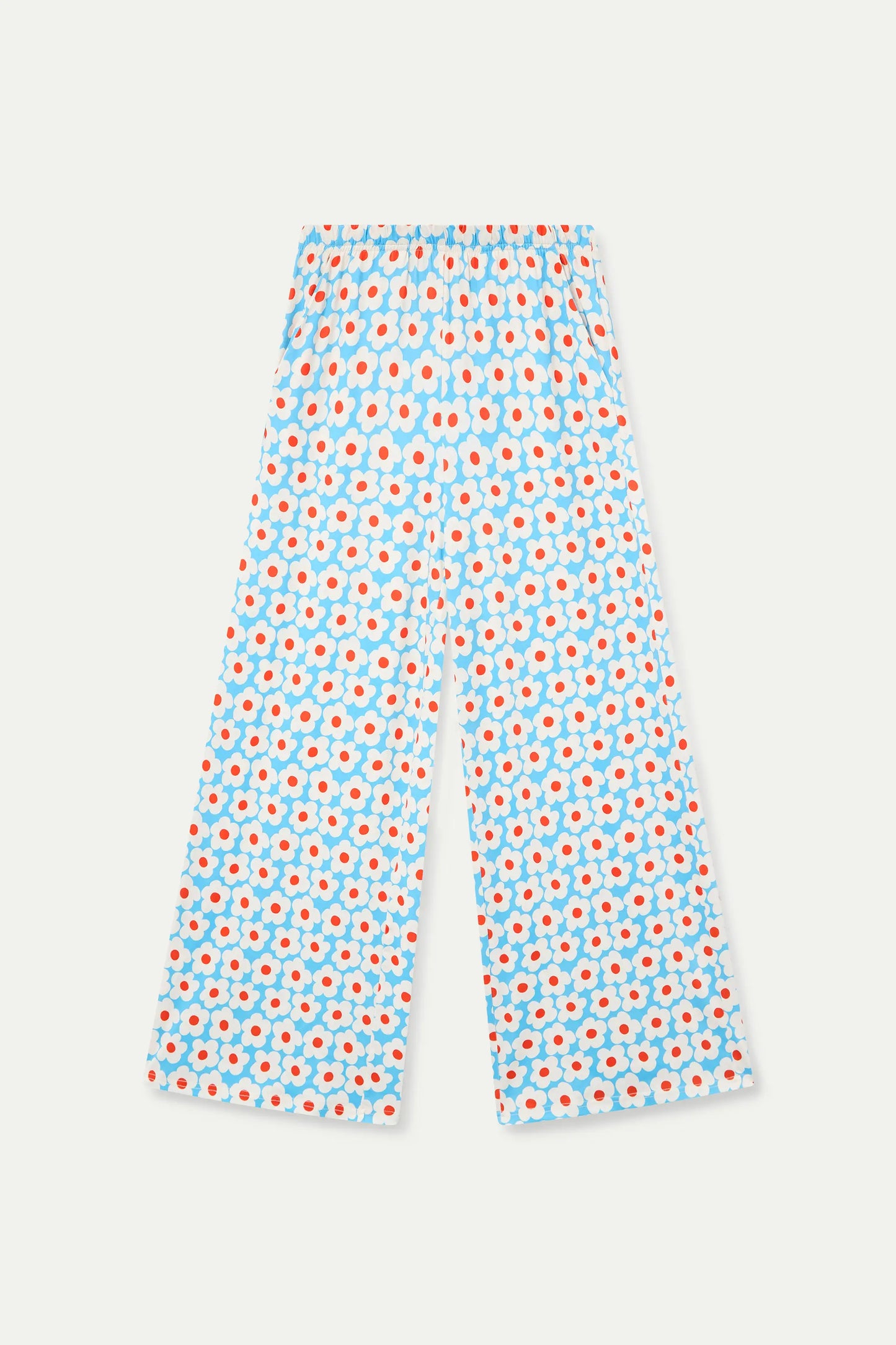 Popcorn print trousers