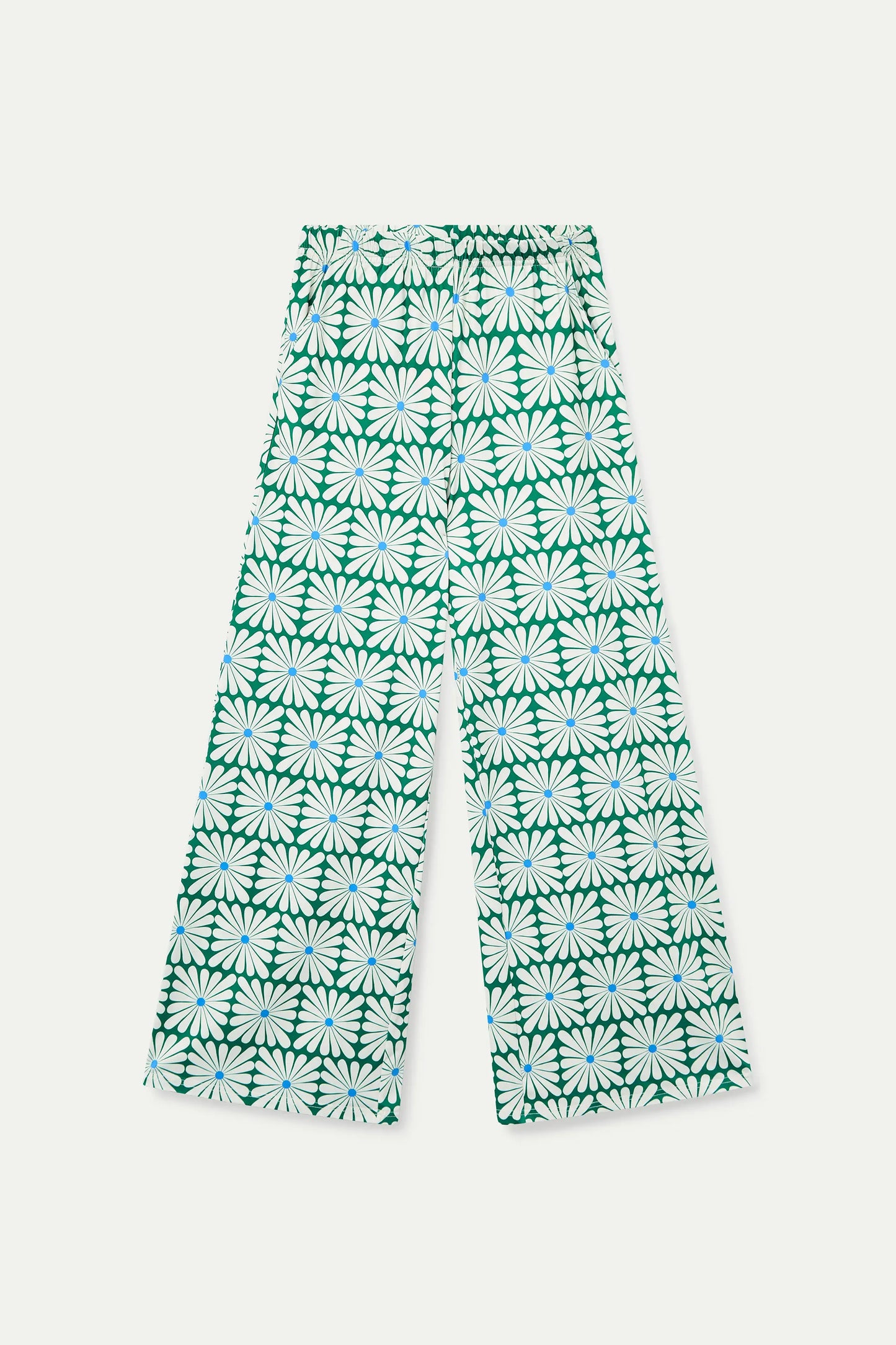 Pantalón con estampado Olive Flower Green