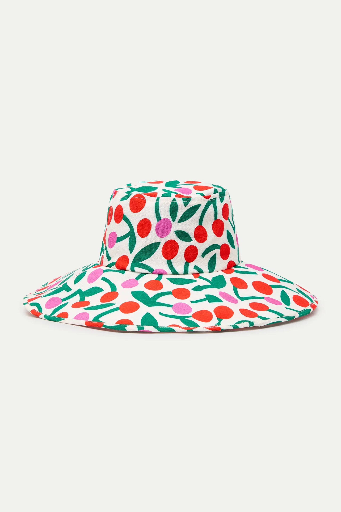 Cappello con stampa bordeaux