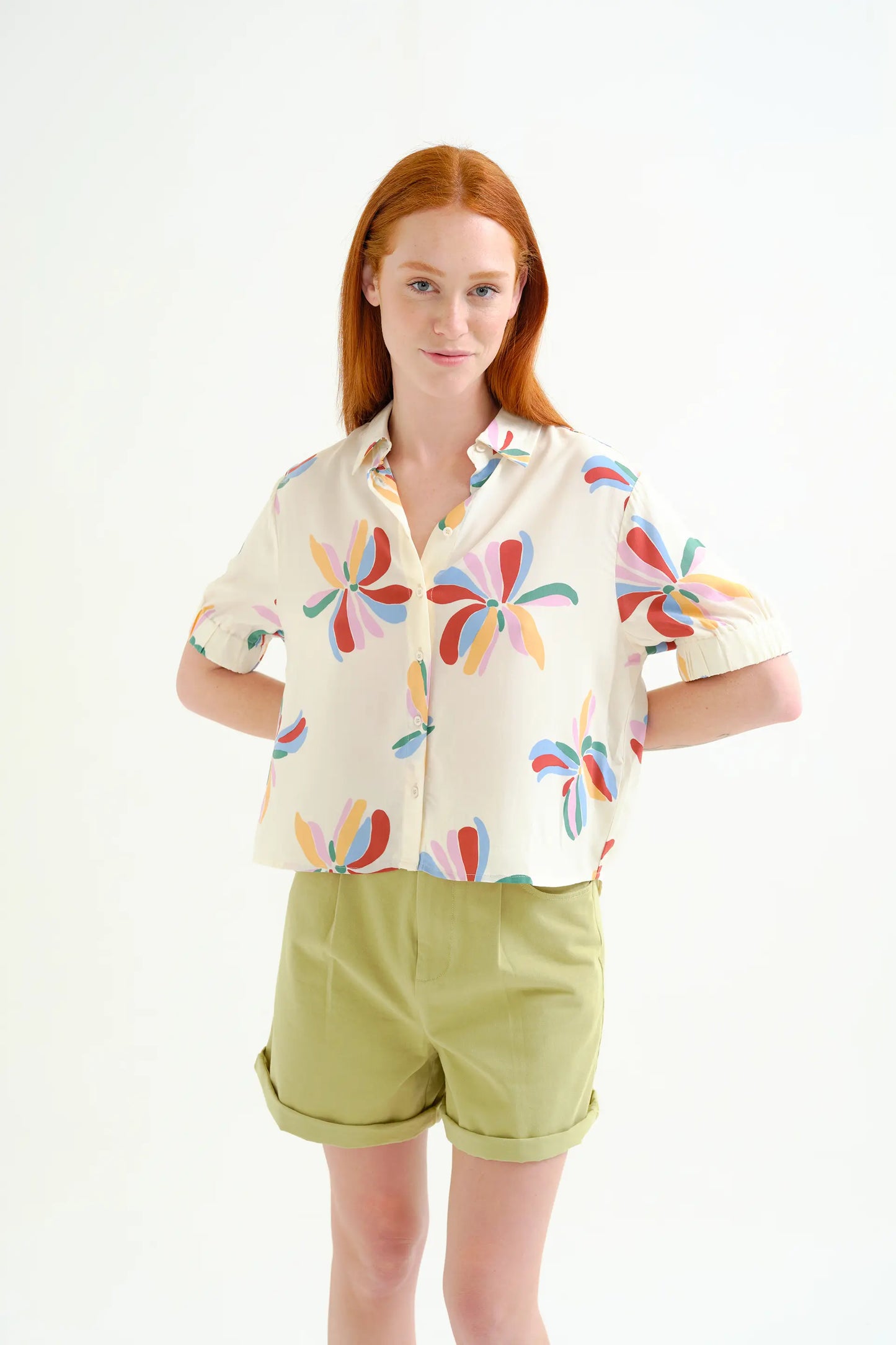 Camicia stampata Monarda