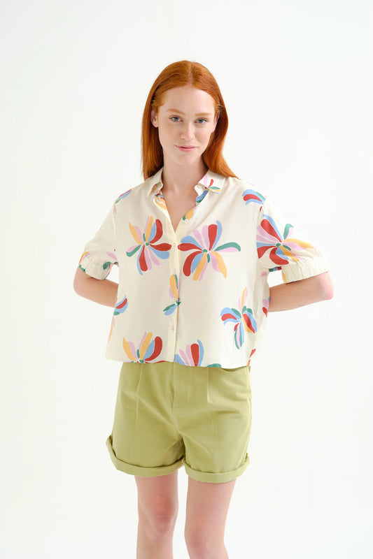 Camicia stampata Monarda