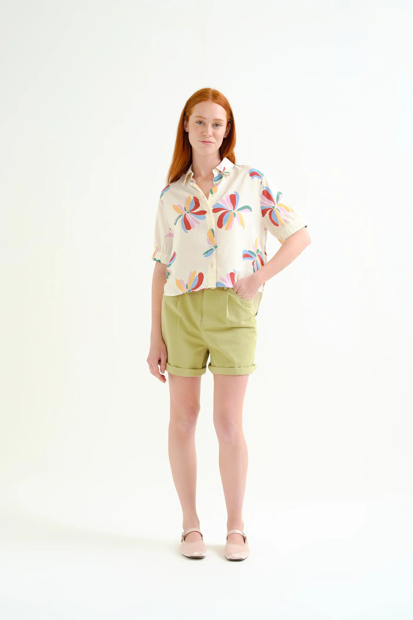 Camicia stampata Monarda