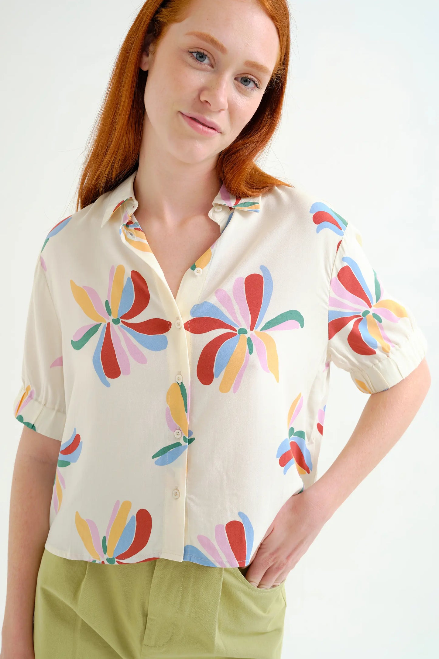 Camicia stampata Monarda