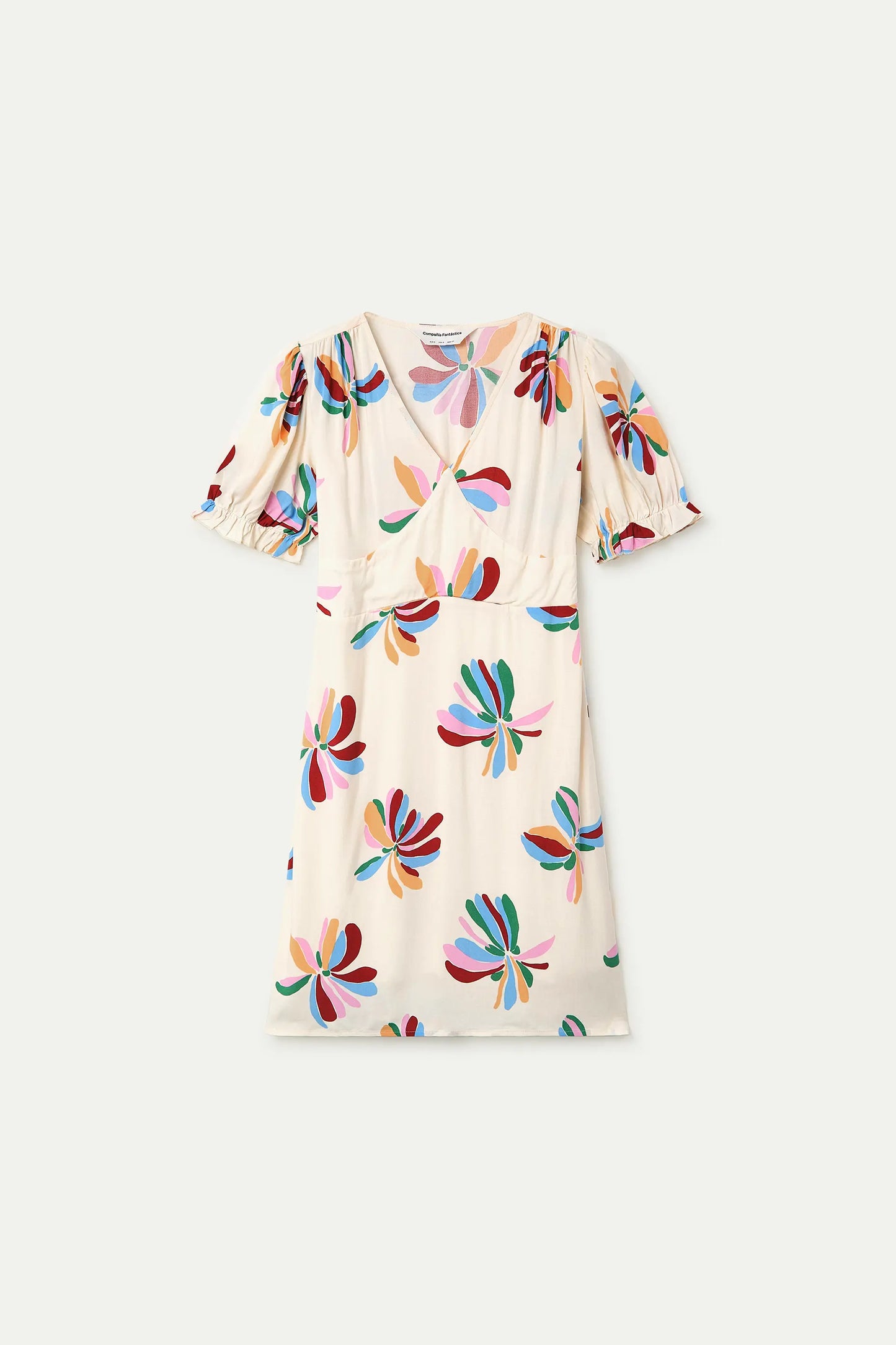 Monarda print short dress