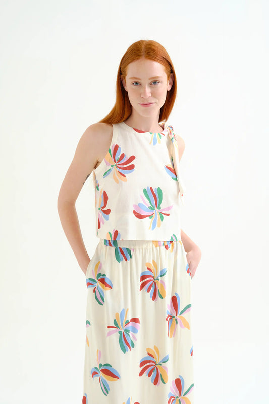 Top con stampa Mornarda