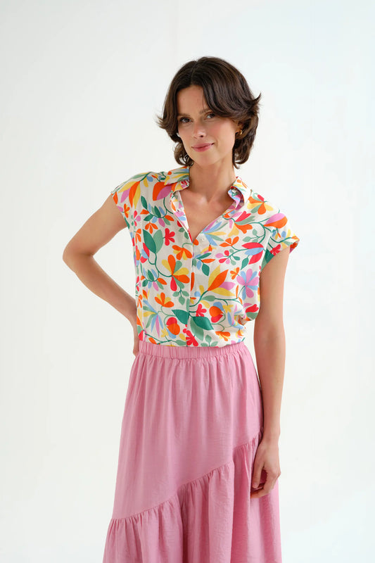 Camisa con estampado Lotto