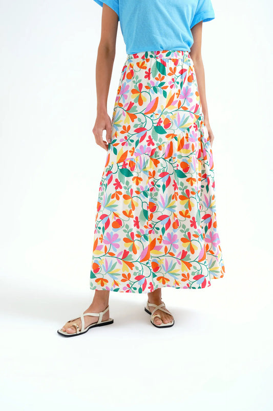 Falda larga con estampado Lotto