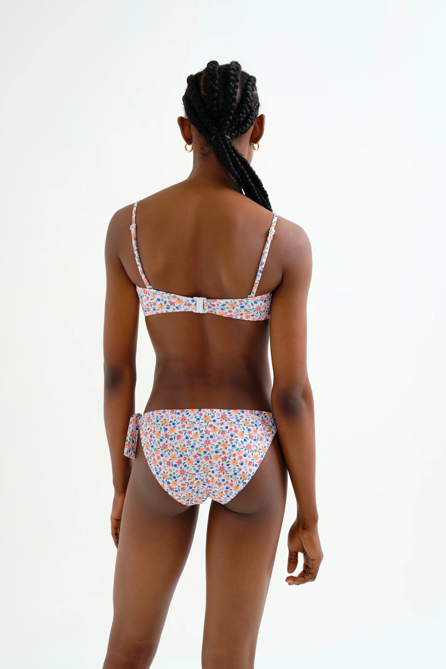 Lily Small printed straight bikini top