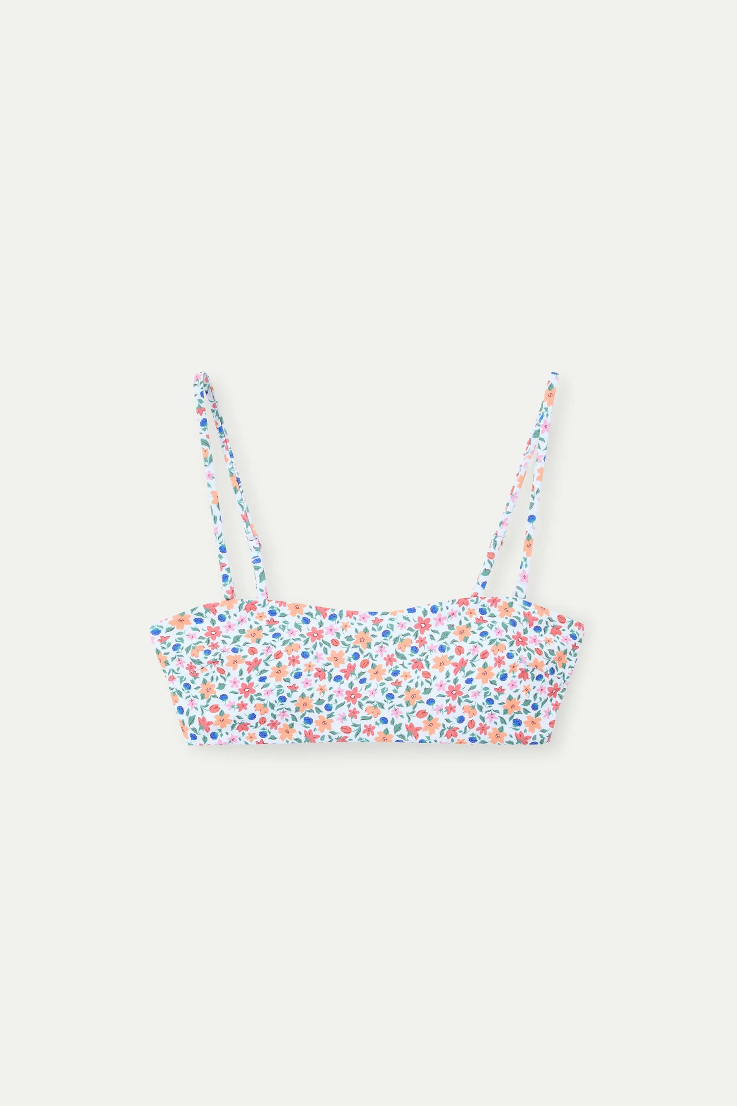 Lily Small printed straight bikini top