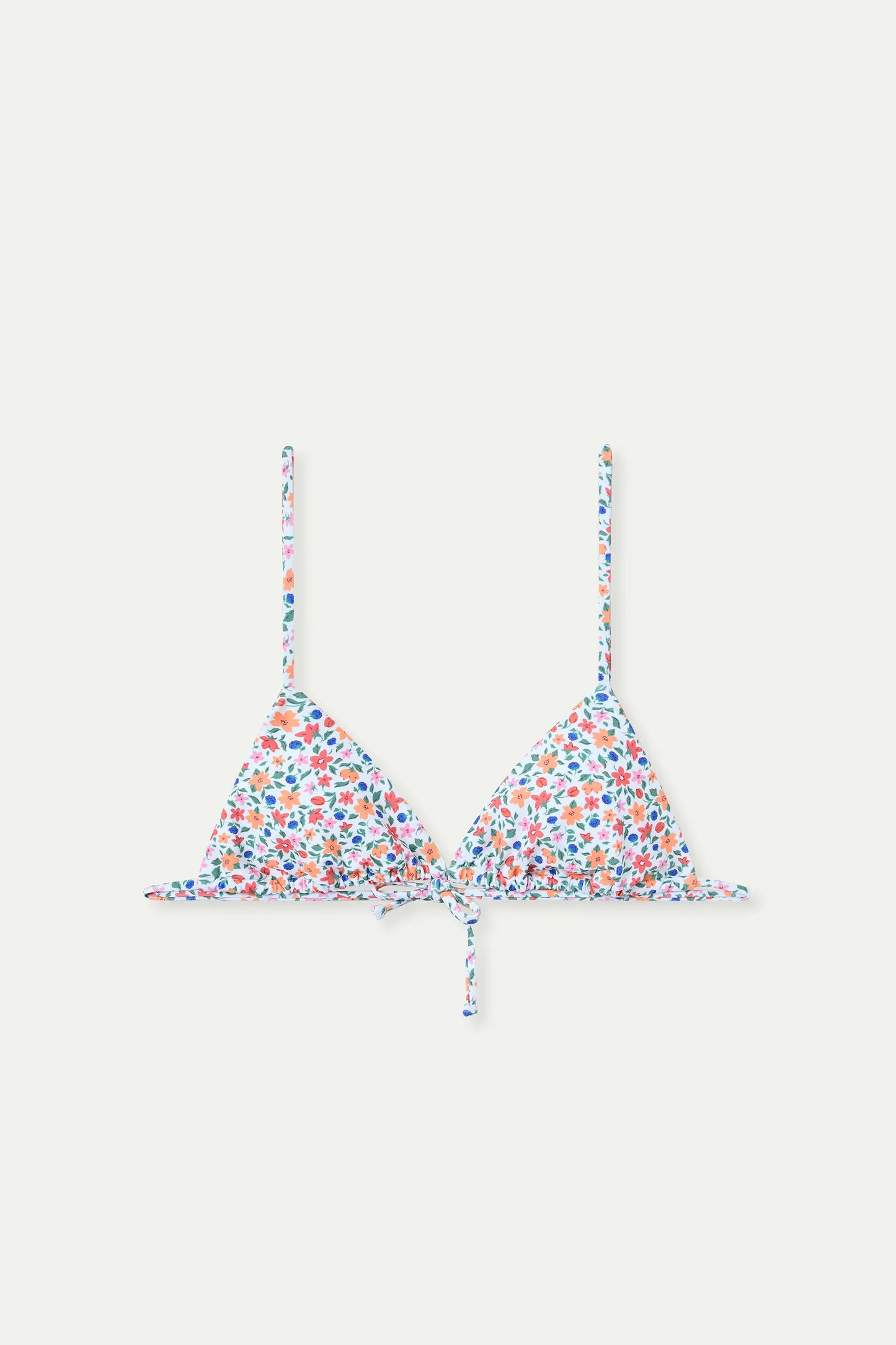 Lily Small printed triangle bikini top