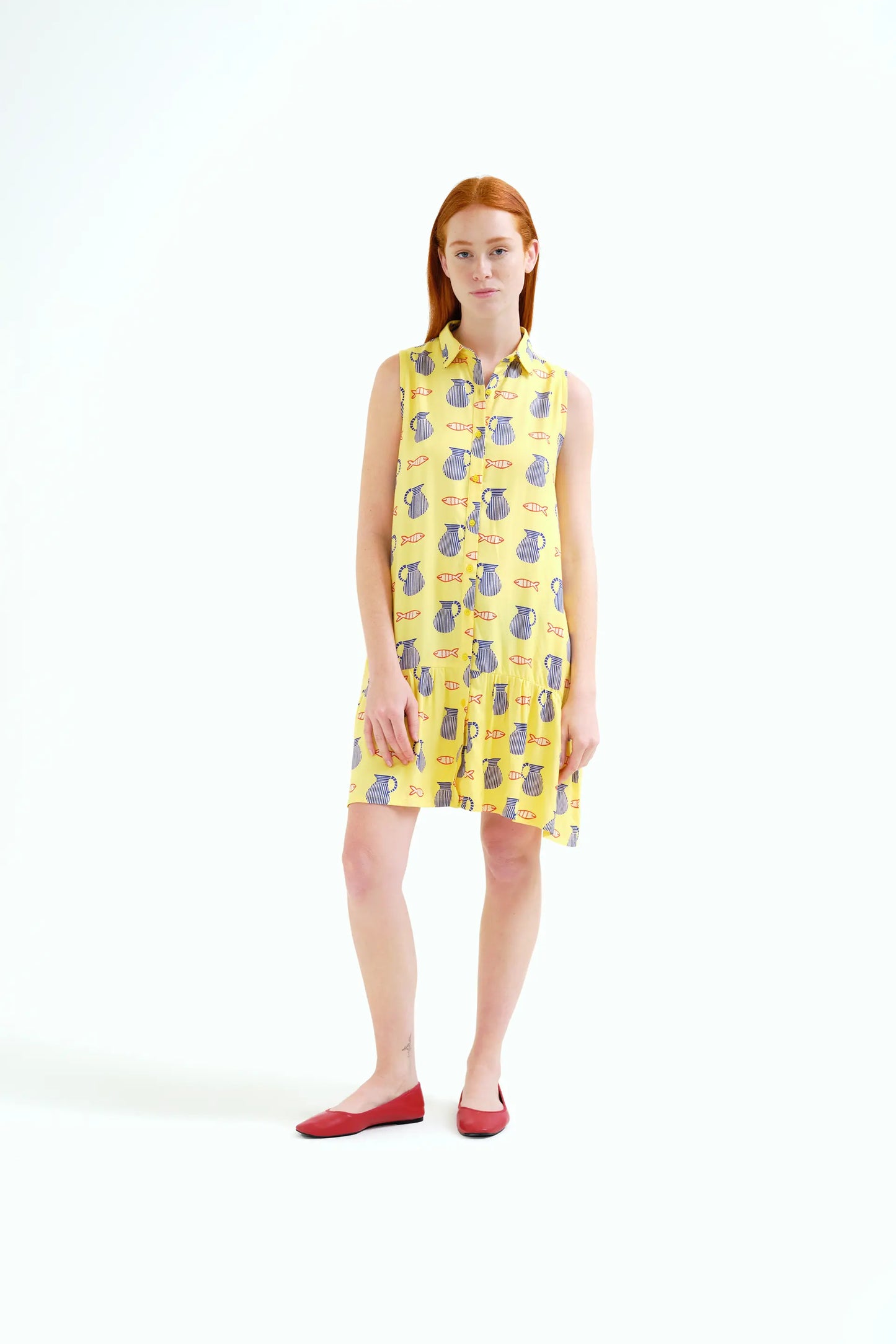 Brava print short dress