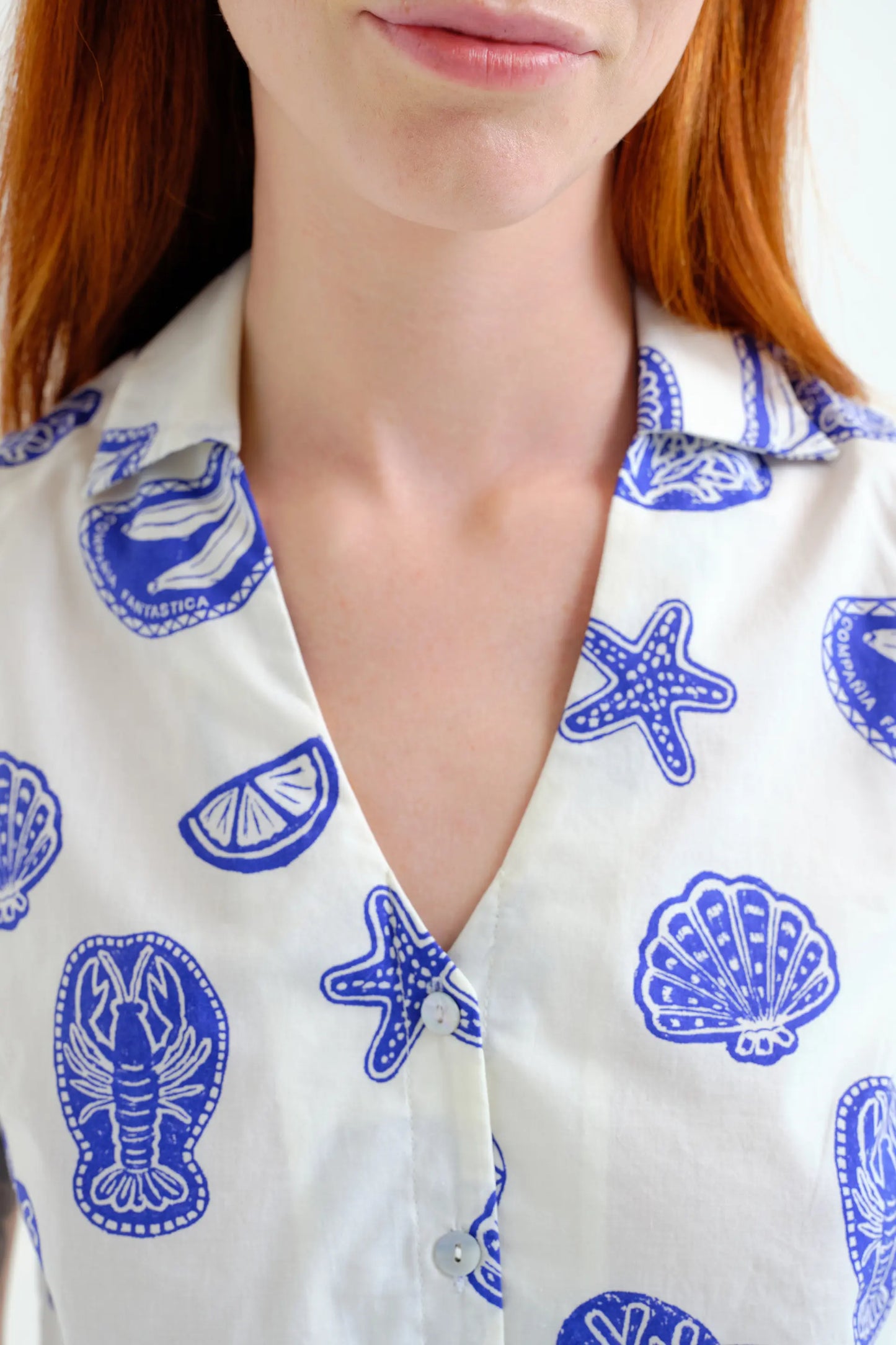 Maglietta con stampa aragosta