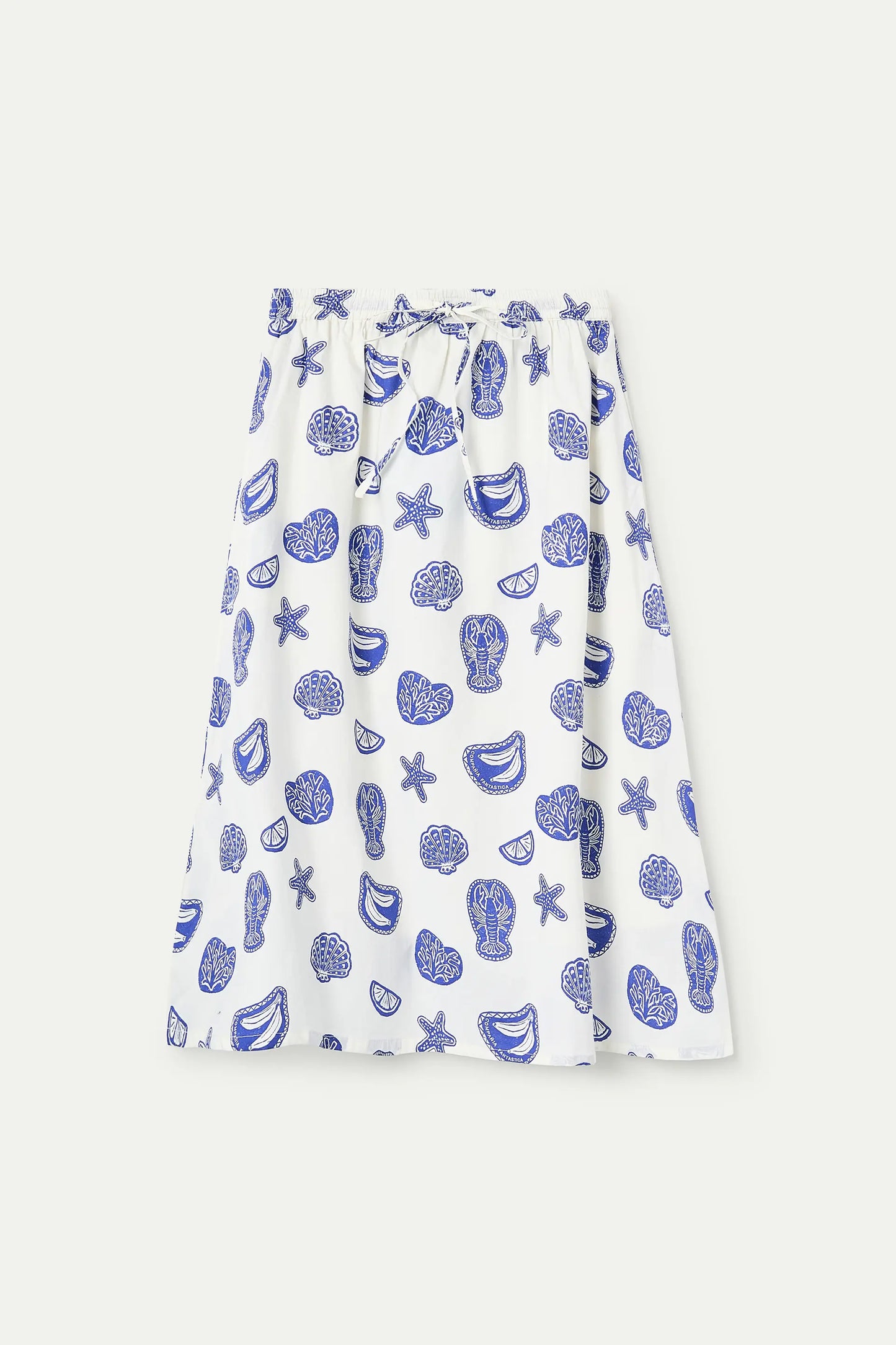 Gonna con stampa aragosta