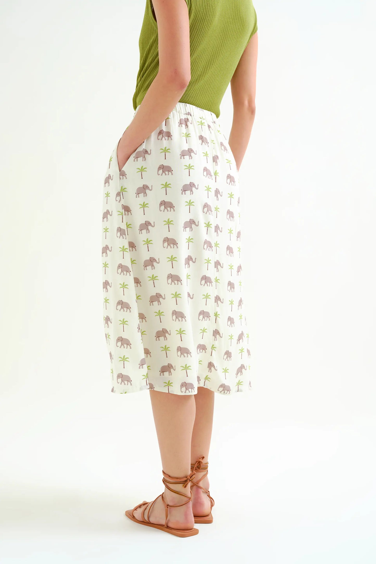 Falda con estampado Elefante