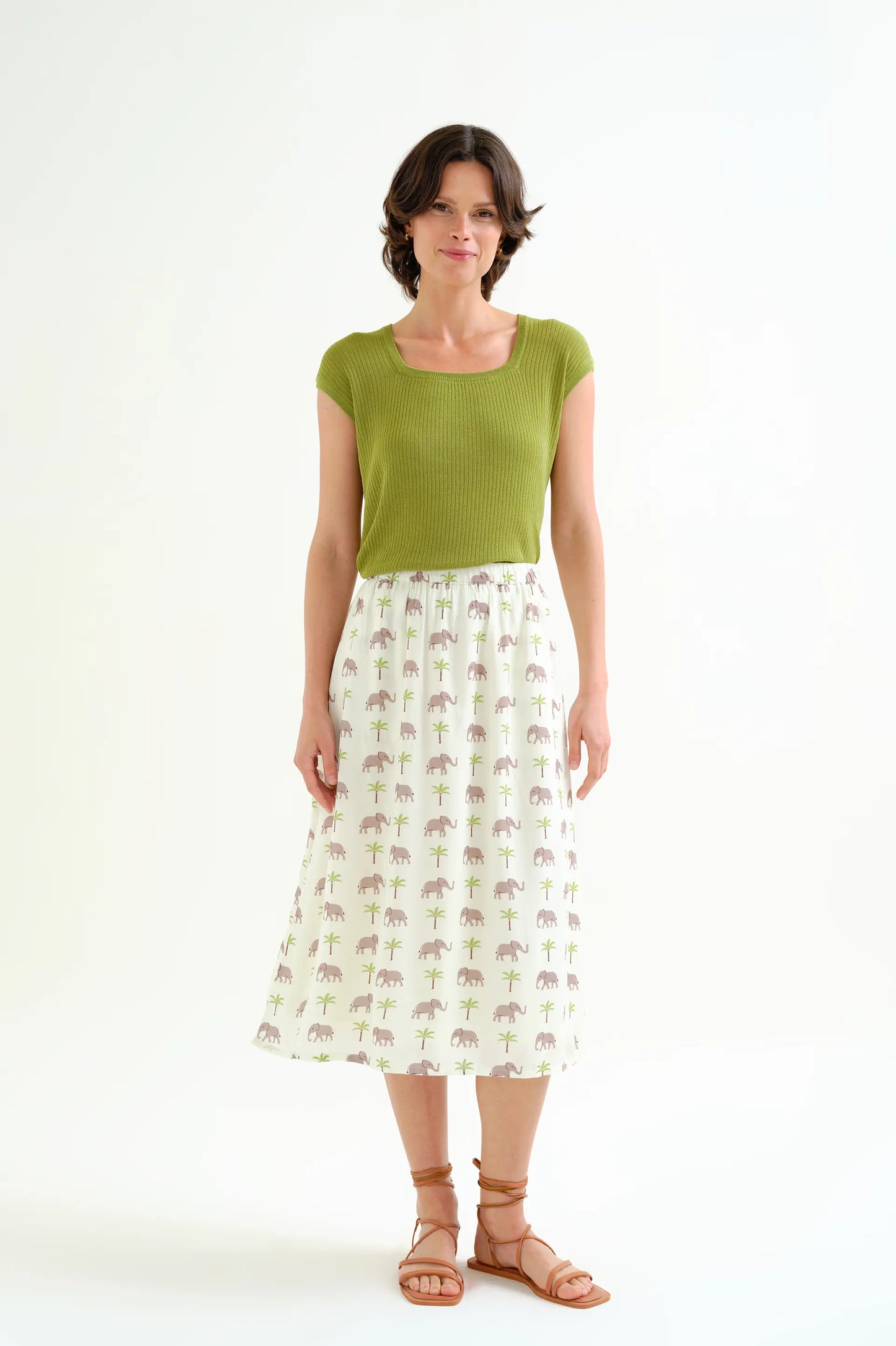 Falda con estampado Elefante