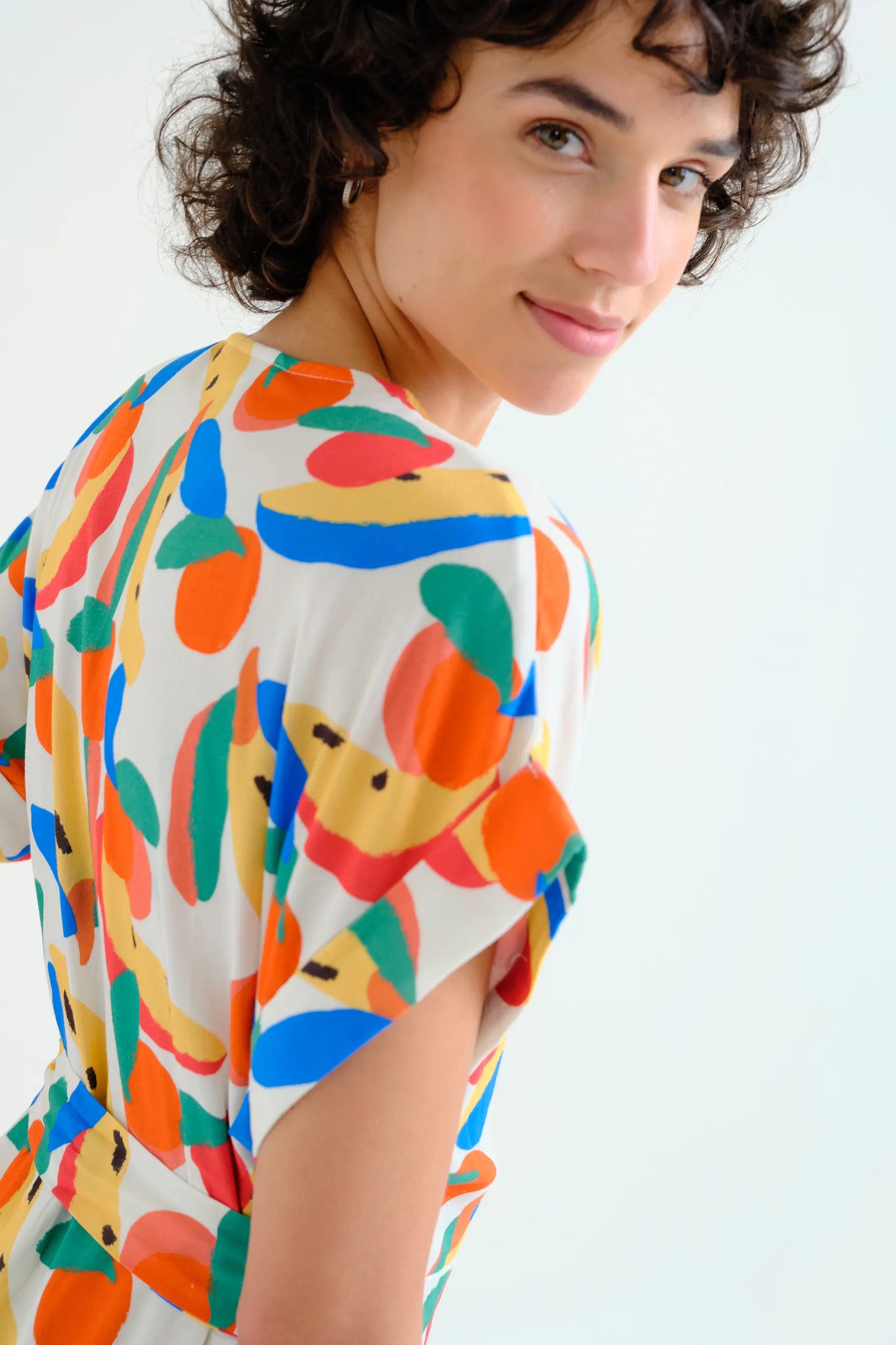 Tutti Frutti Print Dress Small