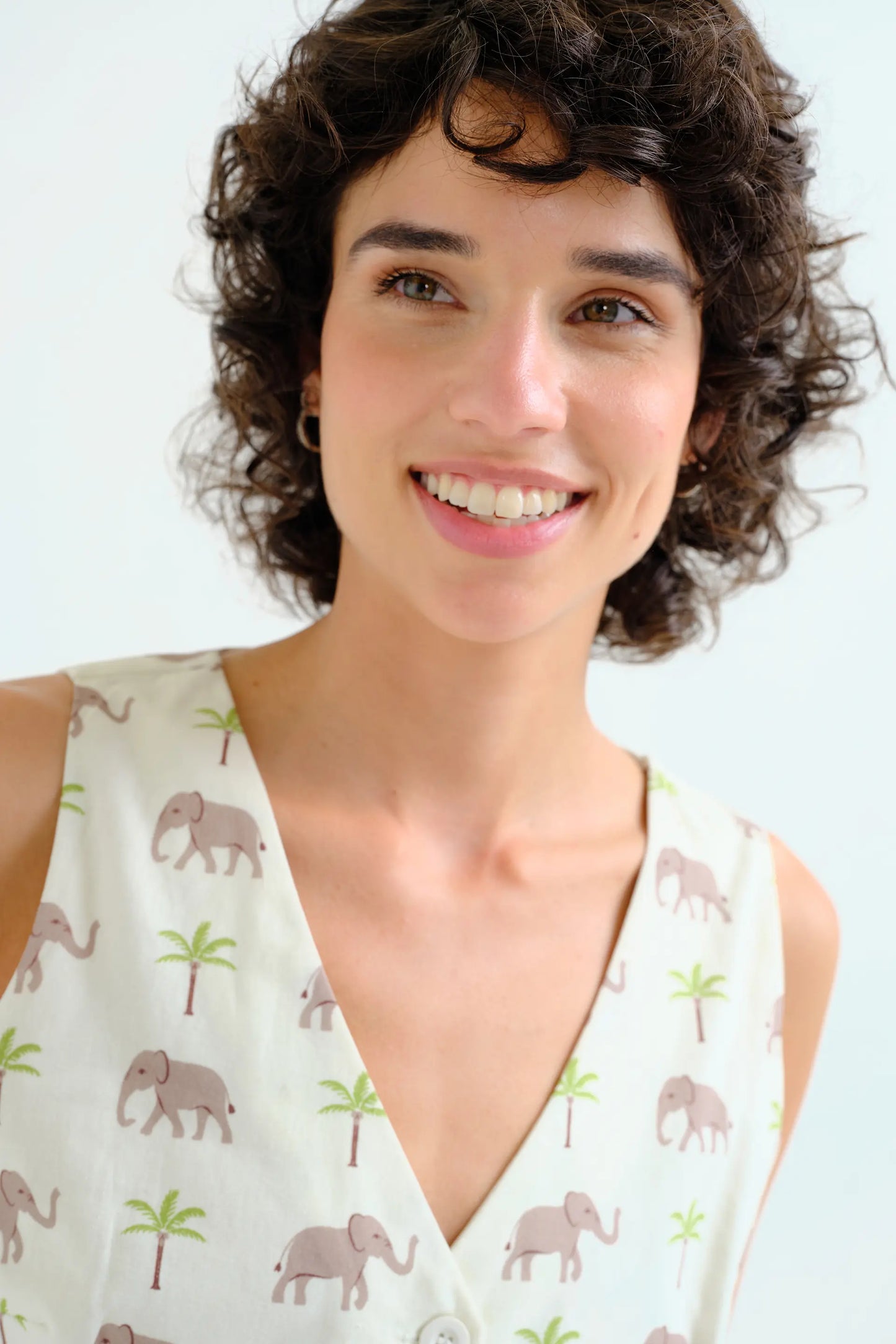 Chaleco con estampado Elefante