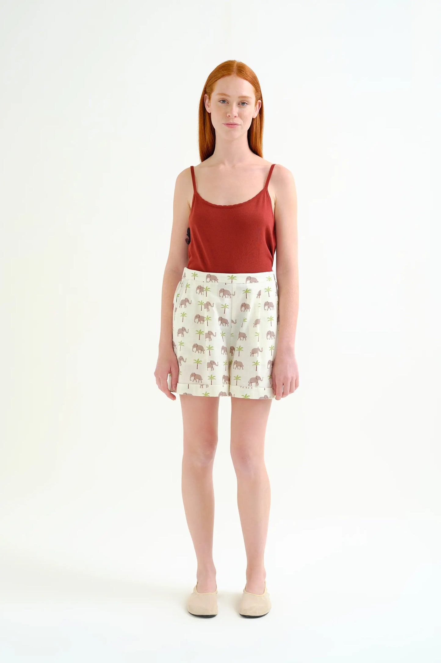 Shorts con estampado Elefante