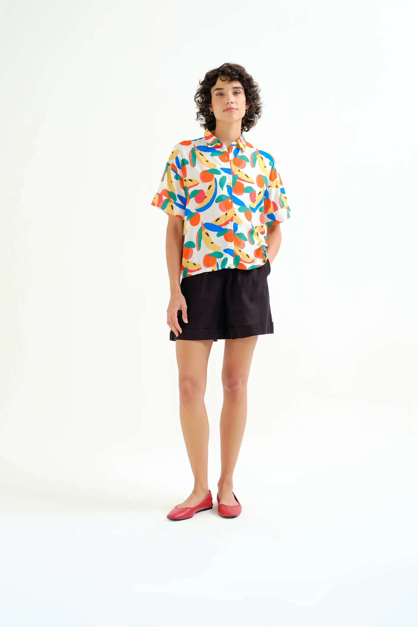 Shirt with Tutti Frutti Small print