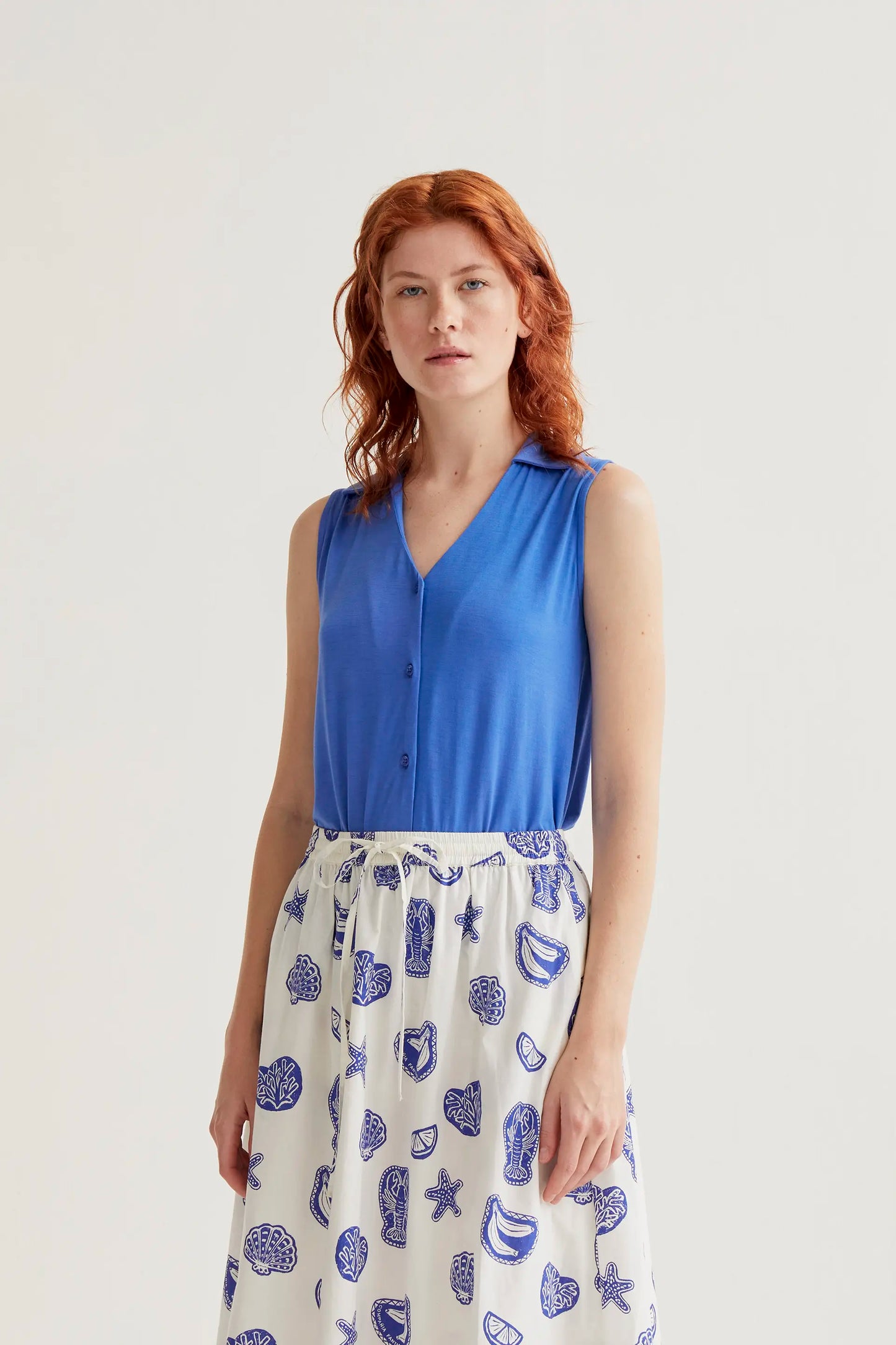 basic blue shirt