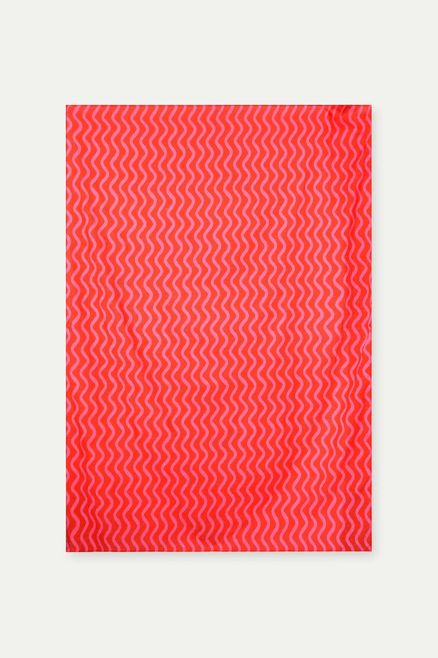 Pareo con stampa Wave Red &amp; Pink