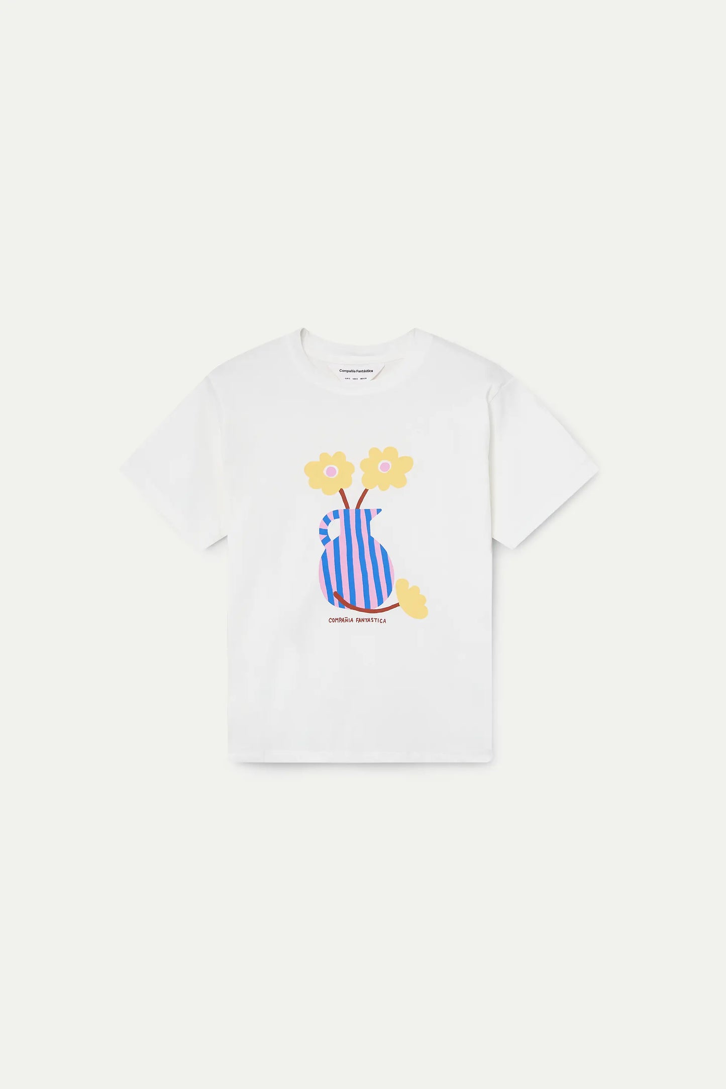 Camiseta con estampado jarrón "Compañía Fantástica"