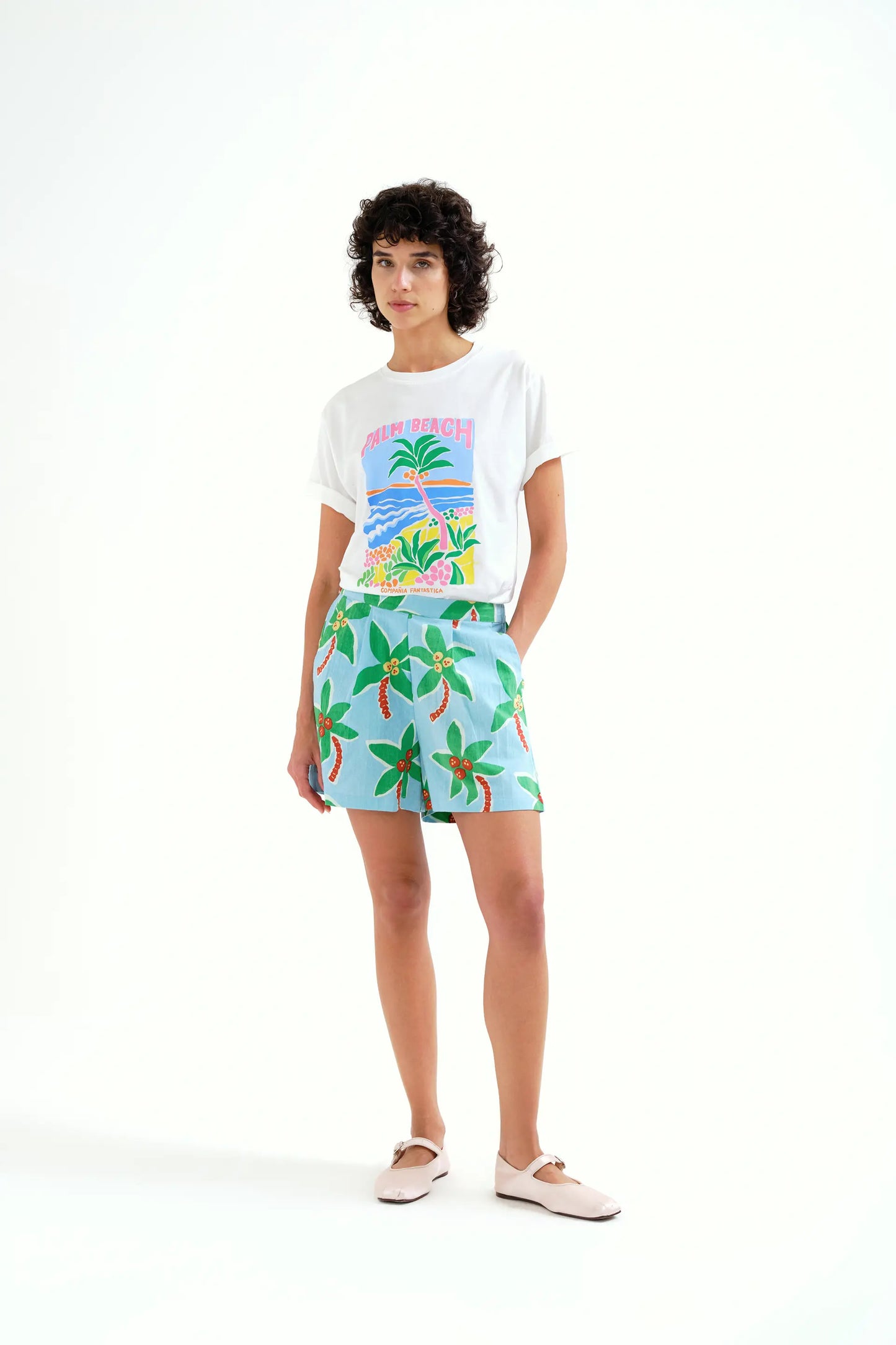 Palm Beach print t-shirt