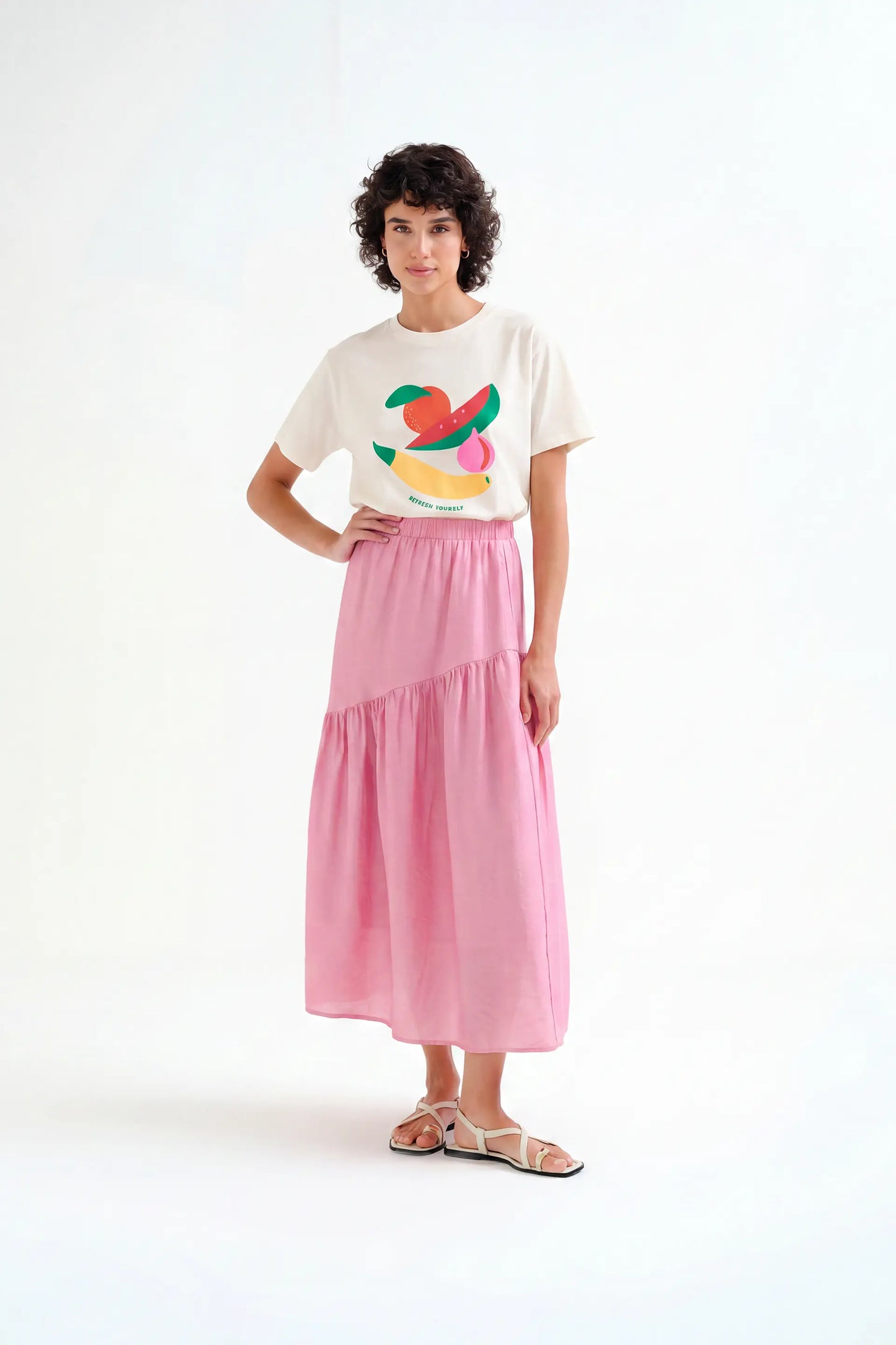 Camiseta 100% algodón " Refresh yourself"
