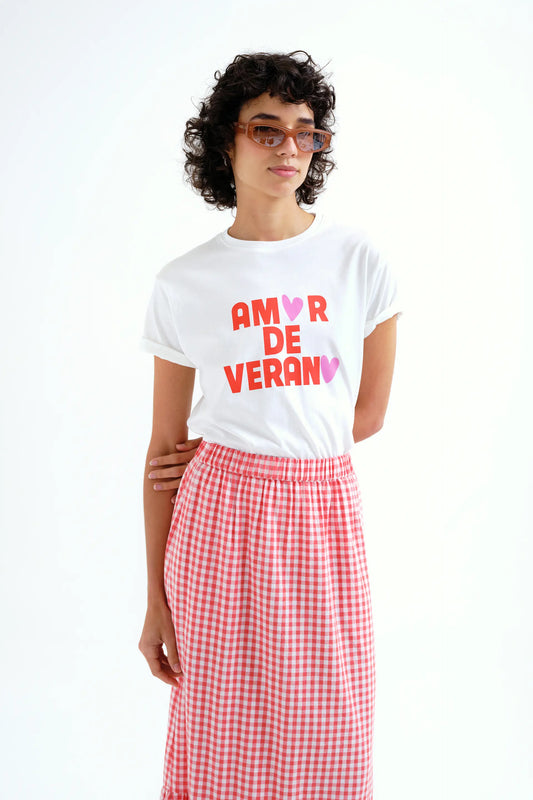 Camiseta con estampado "Amor de Verano"