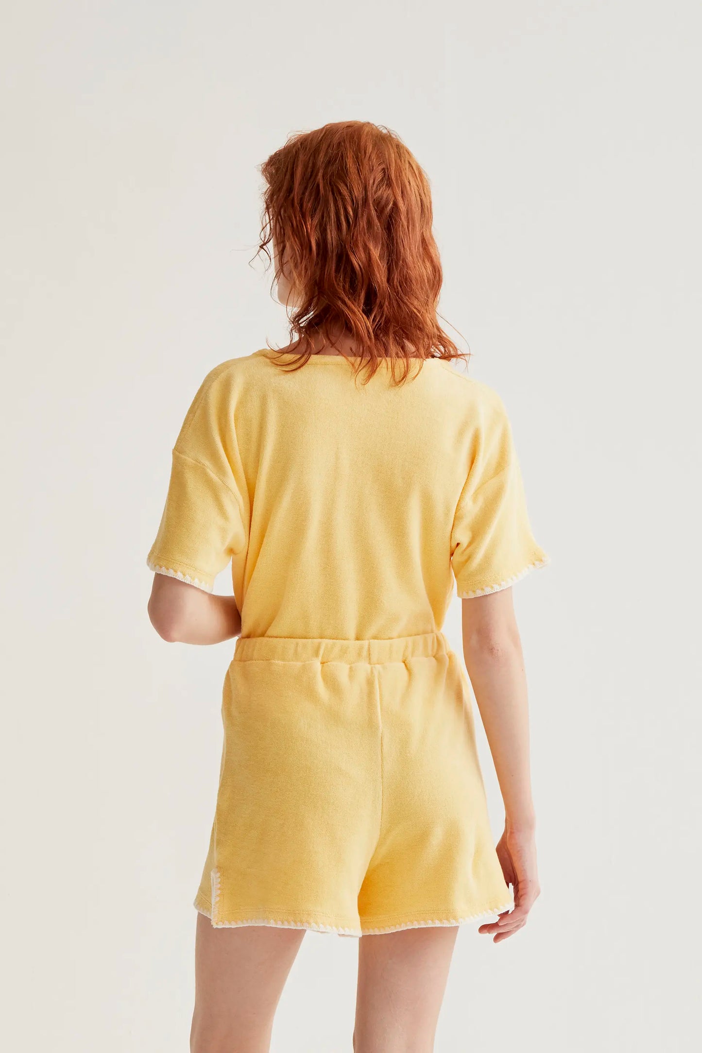 light yellow beach shorts