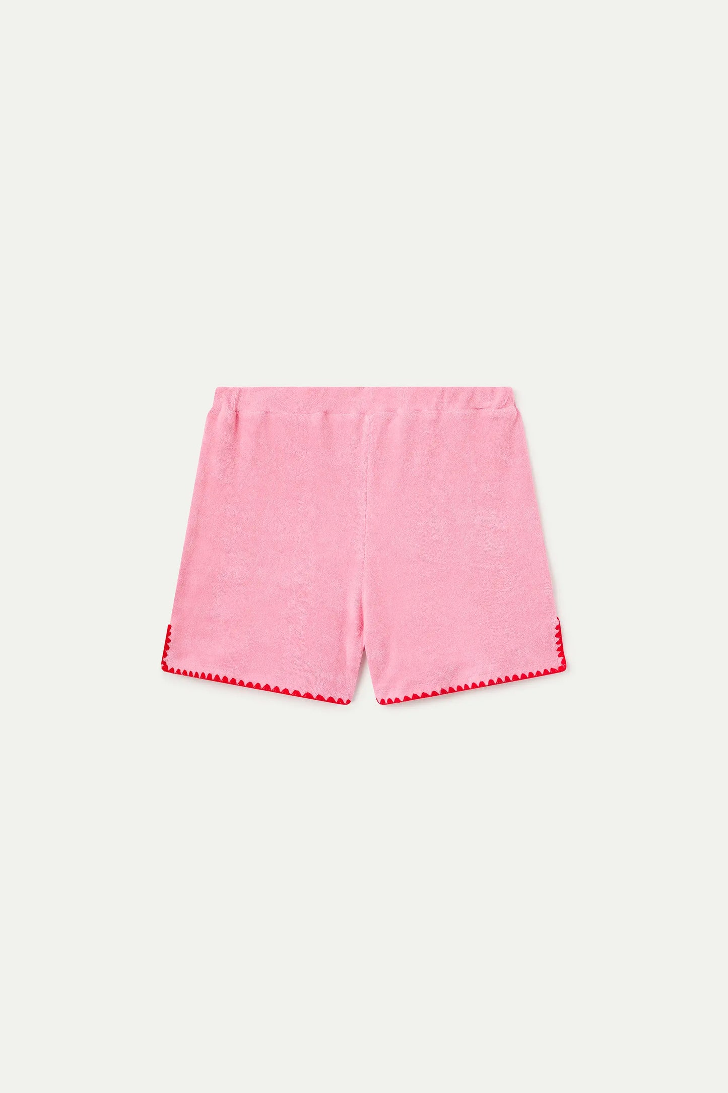 pink beach shorts