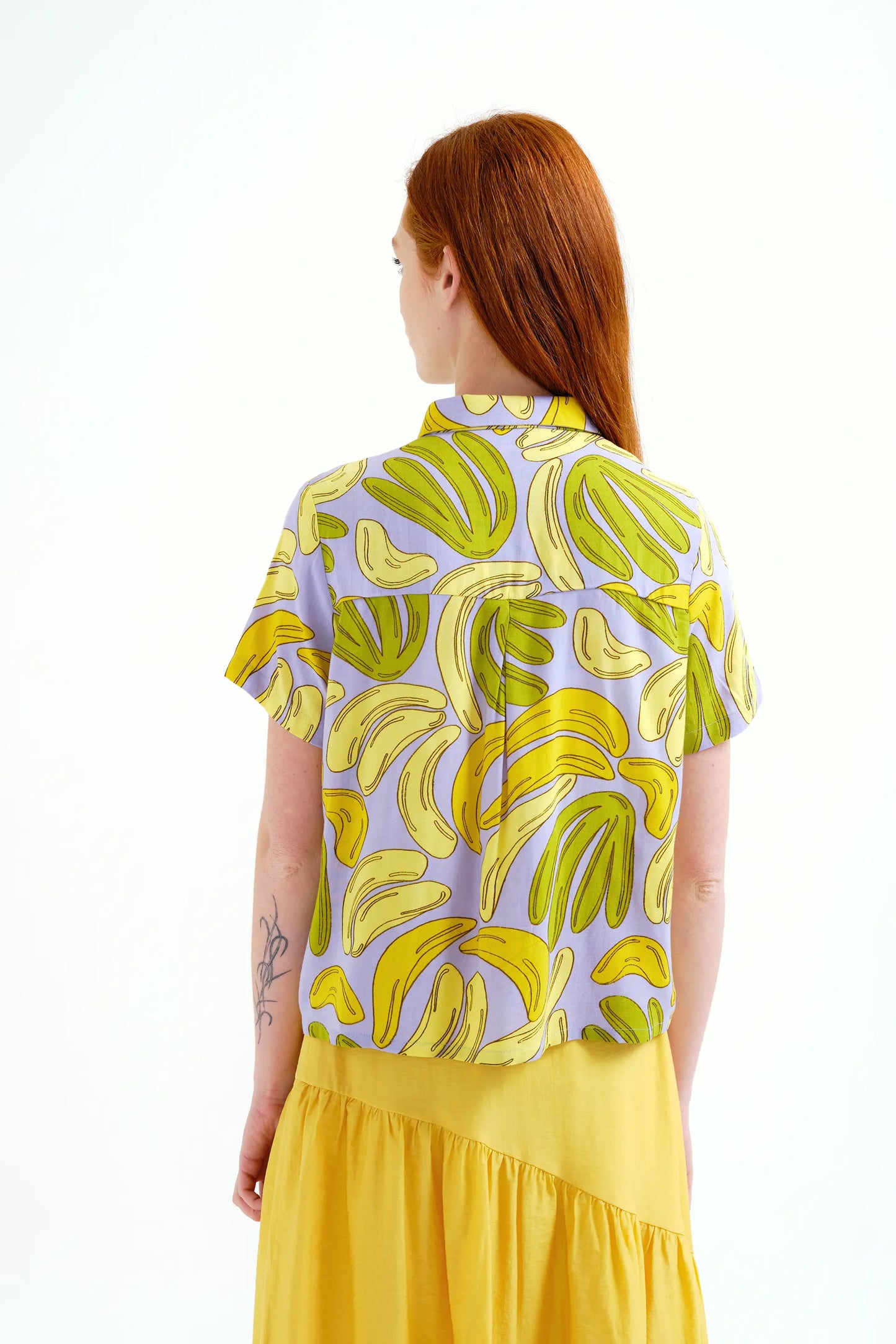 Shirt with banana print