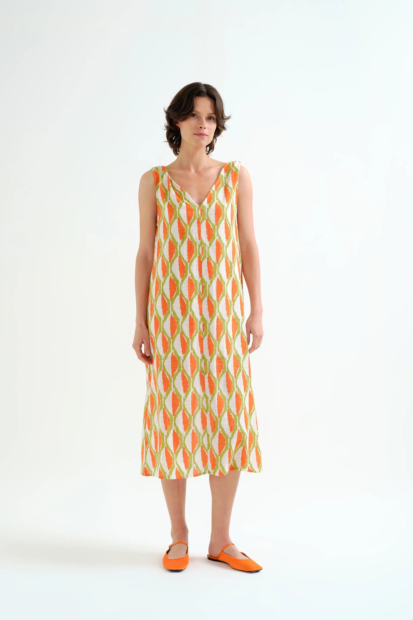 Aloe print short dress