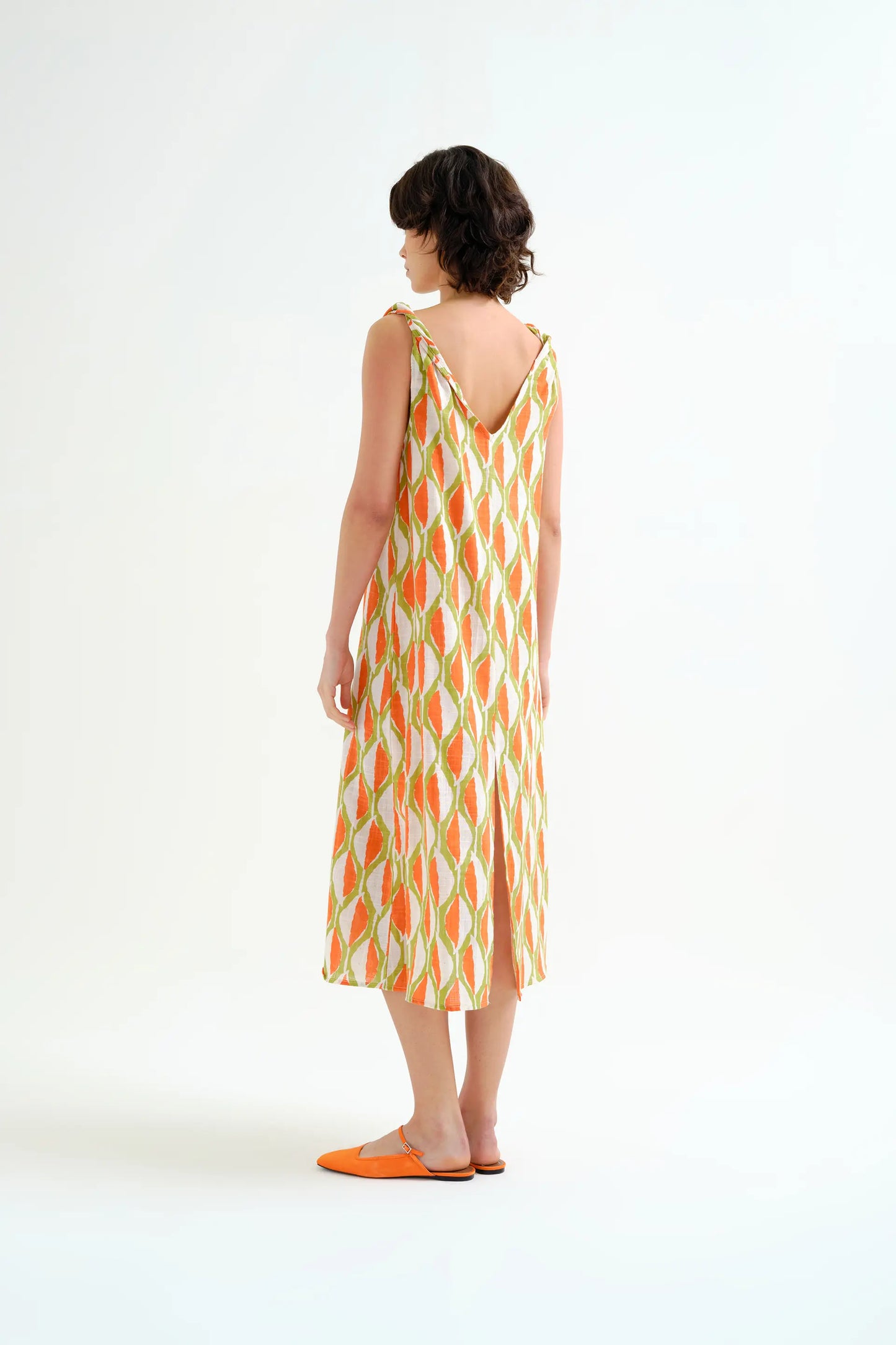 Aloe print short dress