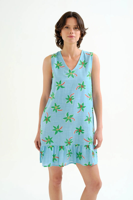 Piccolo abito corto con stampa cocco